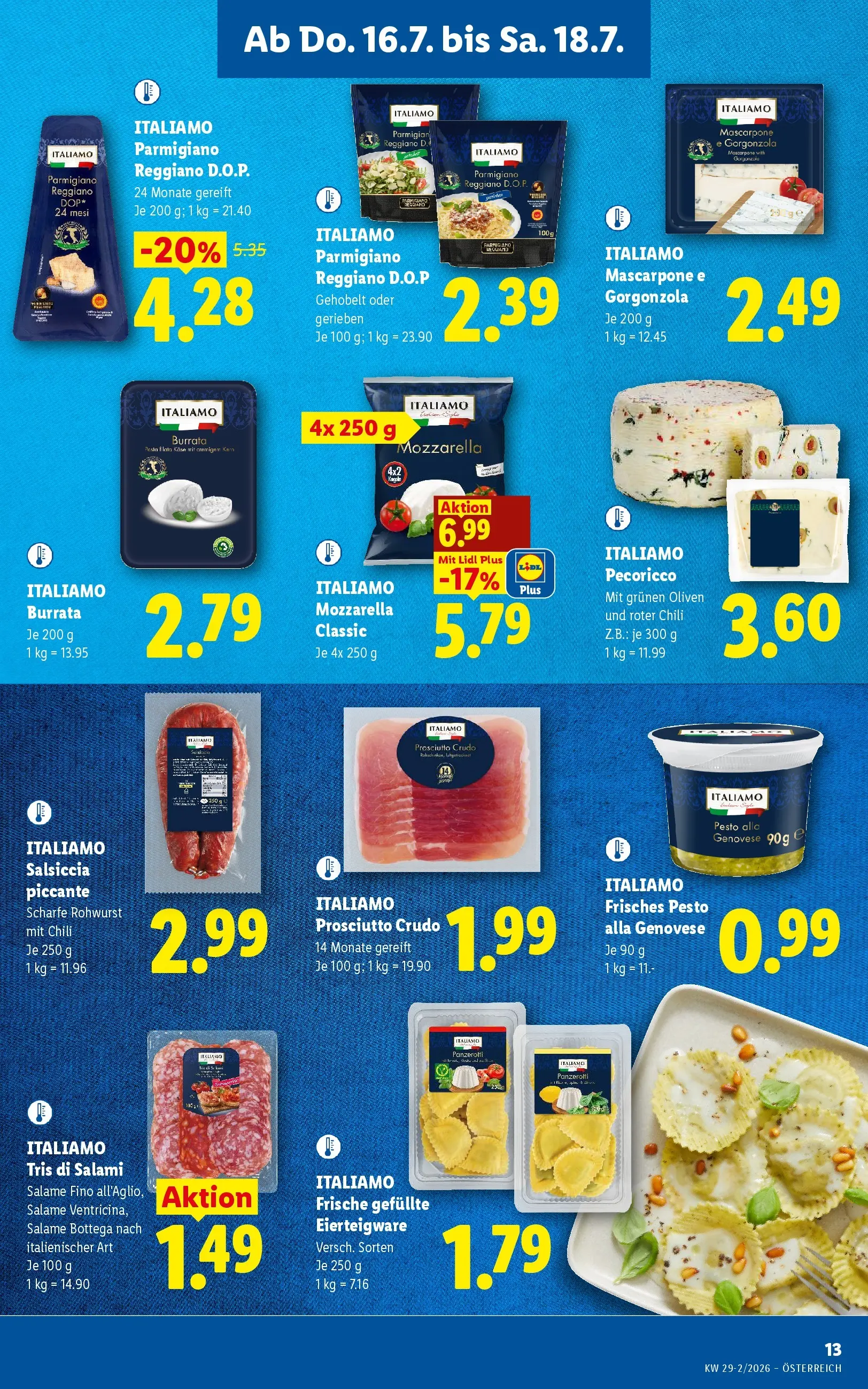 Lidl - Lidl ab 15.07.2026 - Angebote ab donnerstag | Seite: 15 | Produkte: Pasta, Chili, Szeder, Käse