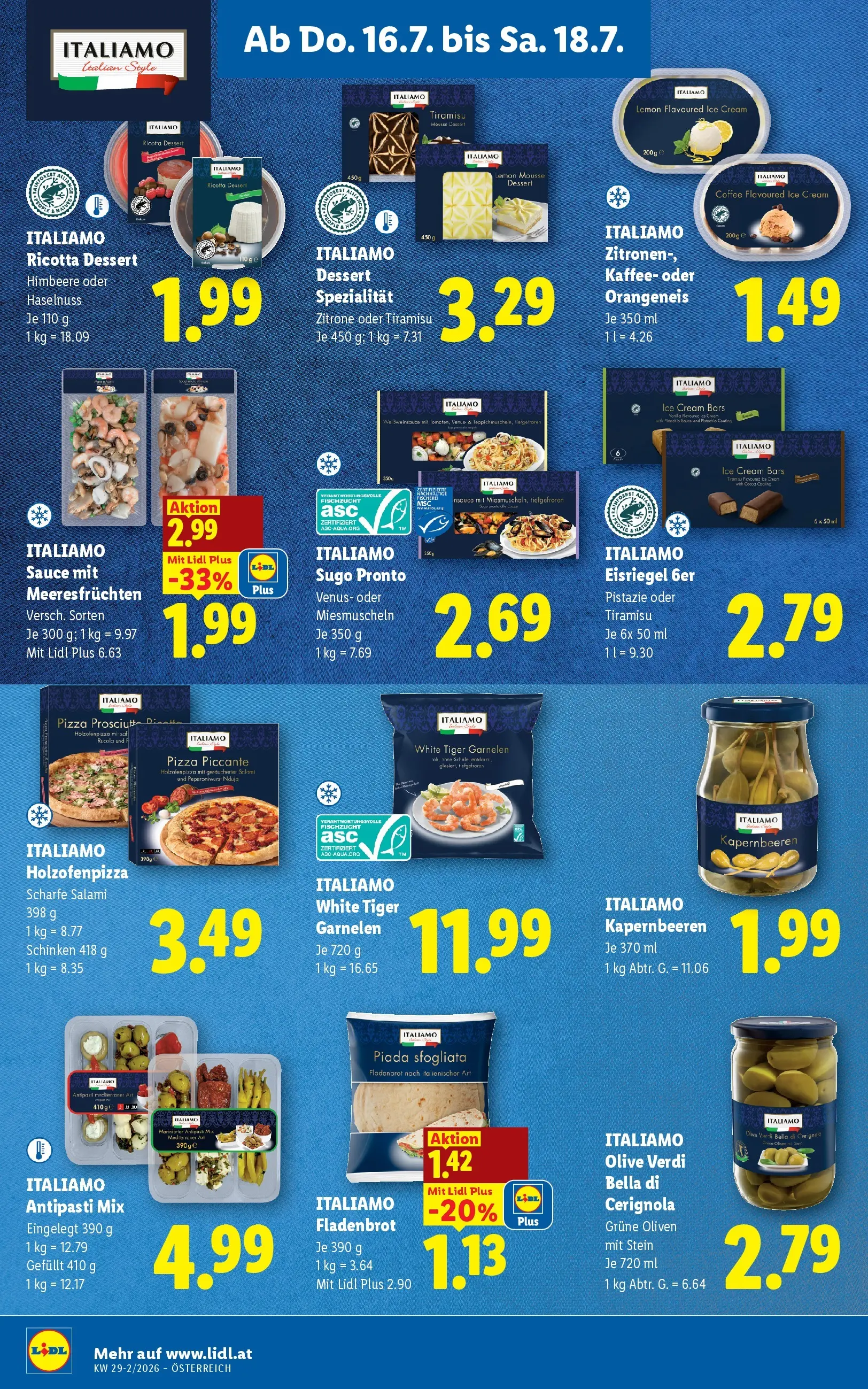 Lidl - Lidl ab 15.07.2026 - Angebote ab donnerstag | Seite: 16 | Produkte: Rizsliszt, Himbeere, Szeder, Salami