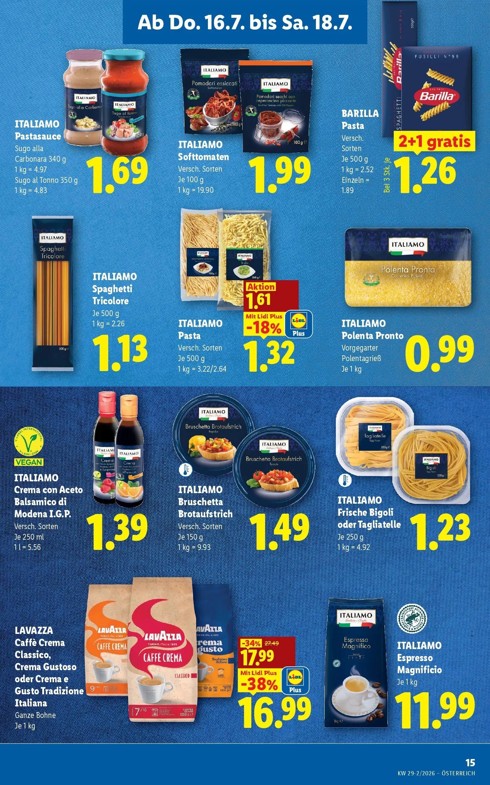 Lidl - Lidl ab 15.07.2026 - Angebote ab donnerstag | Seite: 17 | Produkte: Pasta, Hajdina liszt
