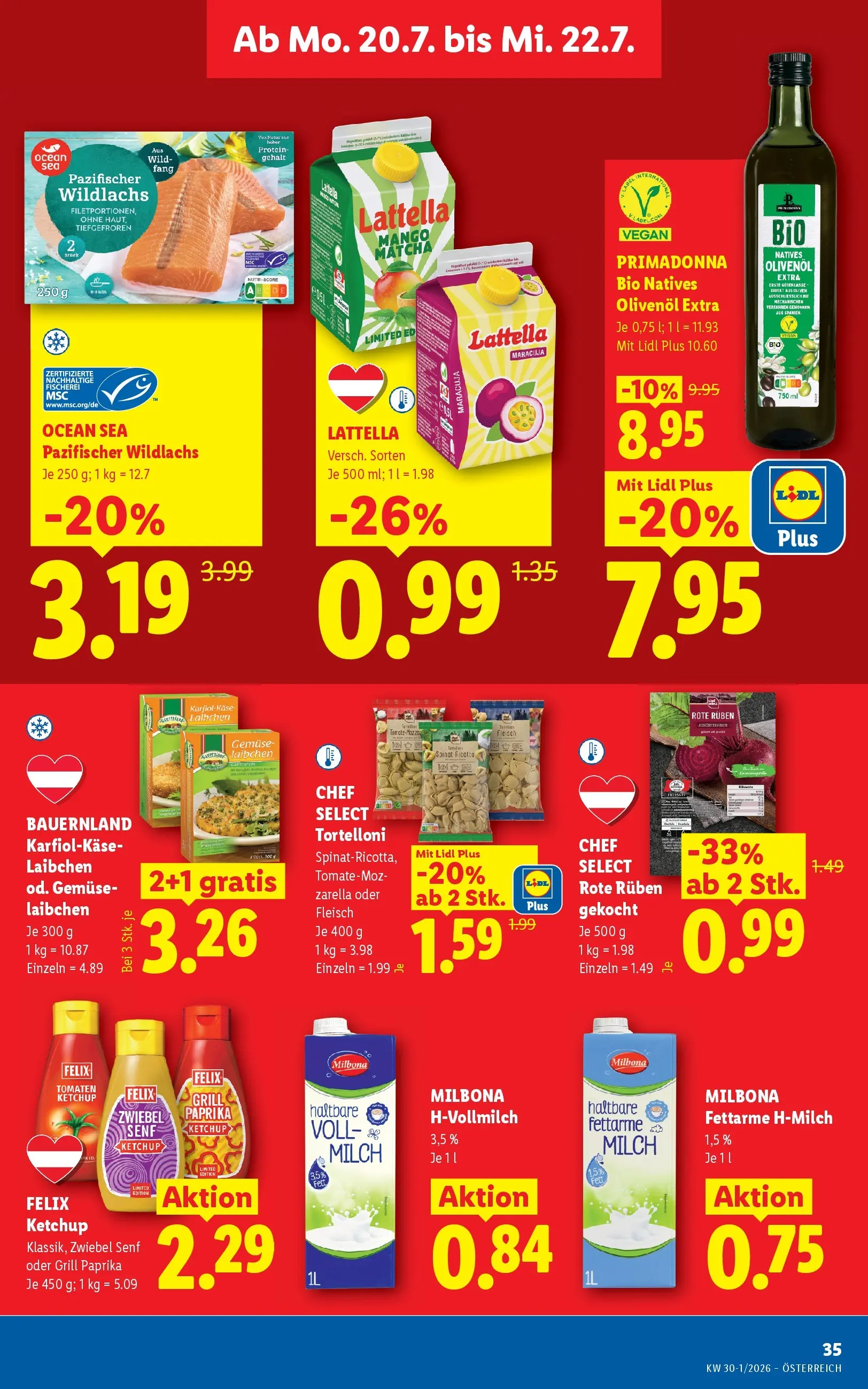 Lidl - Lidl ab 15.07.2026 - Angebote ab donnerstag | Seite: 42 | Produkte: Ketchup, Gemüse, Mango, Milch