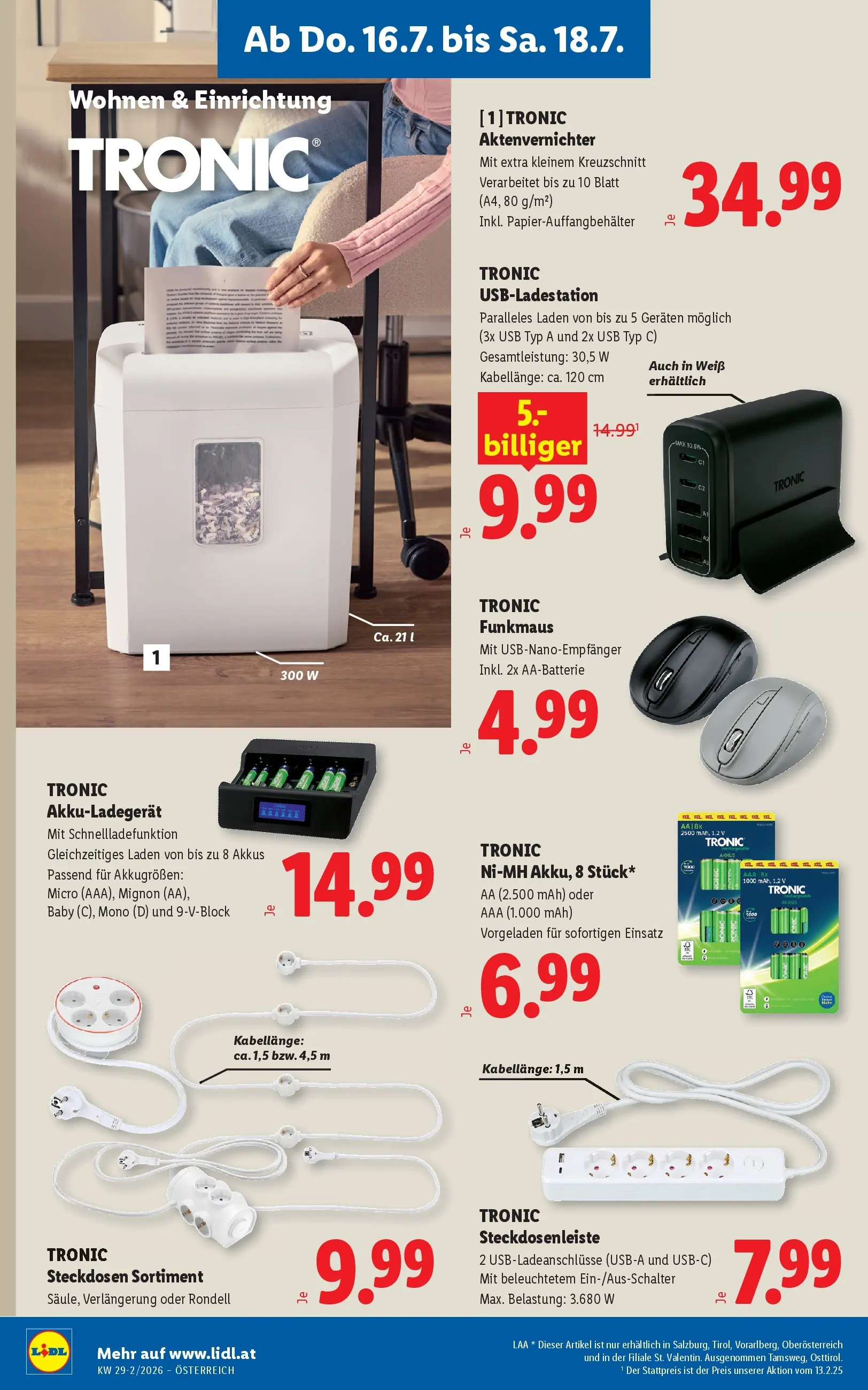 Lidl - Lidl ab 15.07.2026 - Angebote ab donnerstag | Seite: 22 | Produkte: USB, Aktenvernichter