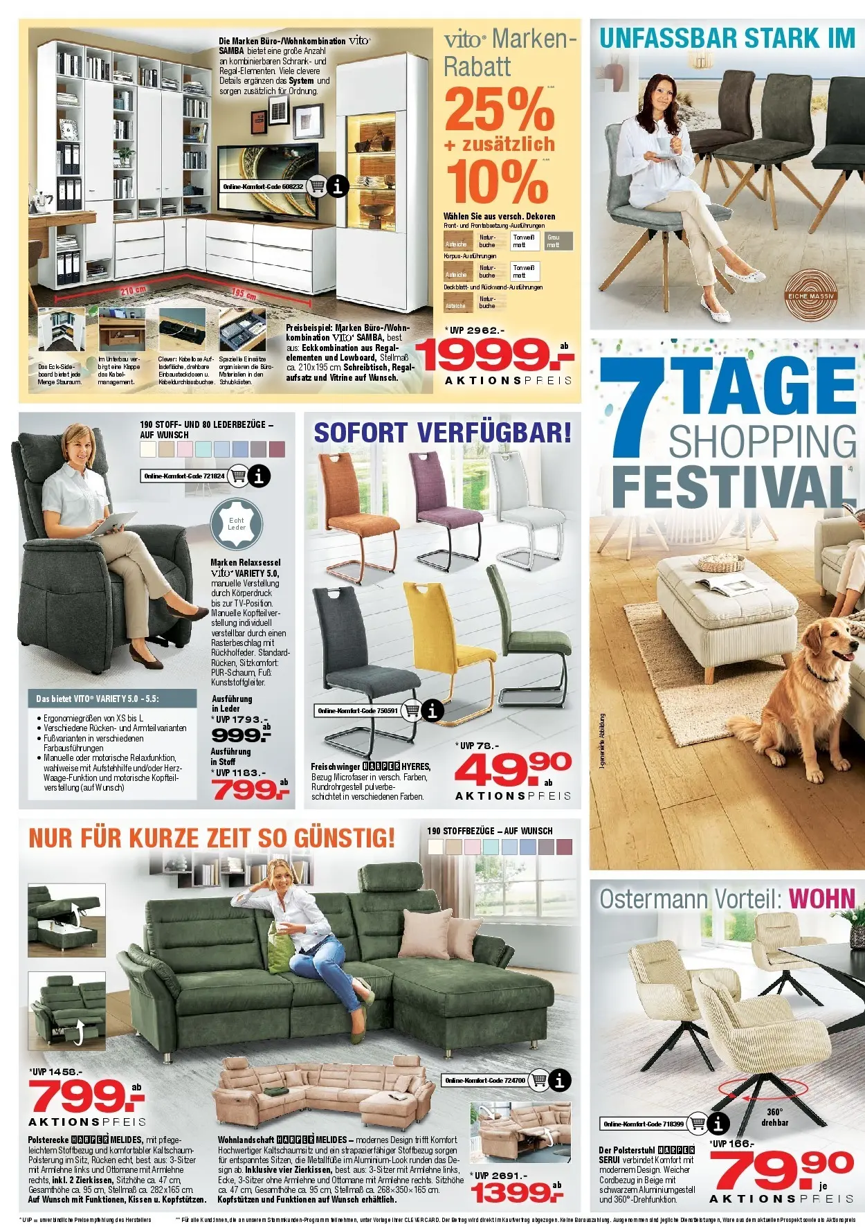 Ostermann - Möbel Ostermann: Neue Möbel wirken Wunder. (ab 18.07.2026) zum Blättern | Seite: 2 | Produkte: Relaxsessel, Vitrine, Regal, Schrank