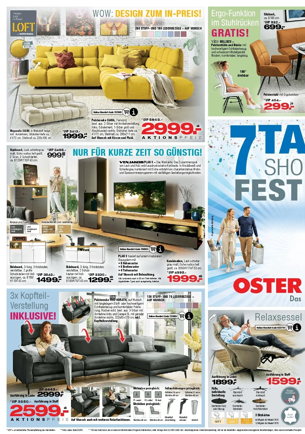 Ostermann - Möbel Ostermann: Neue Möbel wirken Wunder. (ab 18.07.2026) zum Blättern | Seite: 4 | Produkte: Relaxsessel, Kissen