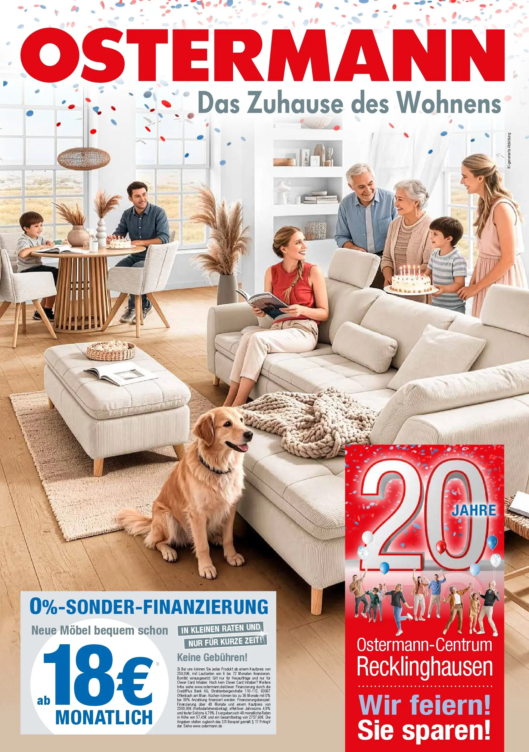 Ostermann - Möbel Ostermann: Neue Möbel wirken Wunder. (ab 18.07.2026) zum Blättern | Seite: 1 | Produkte: Kuchen