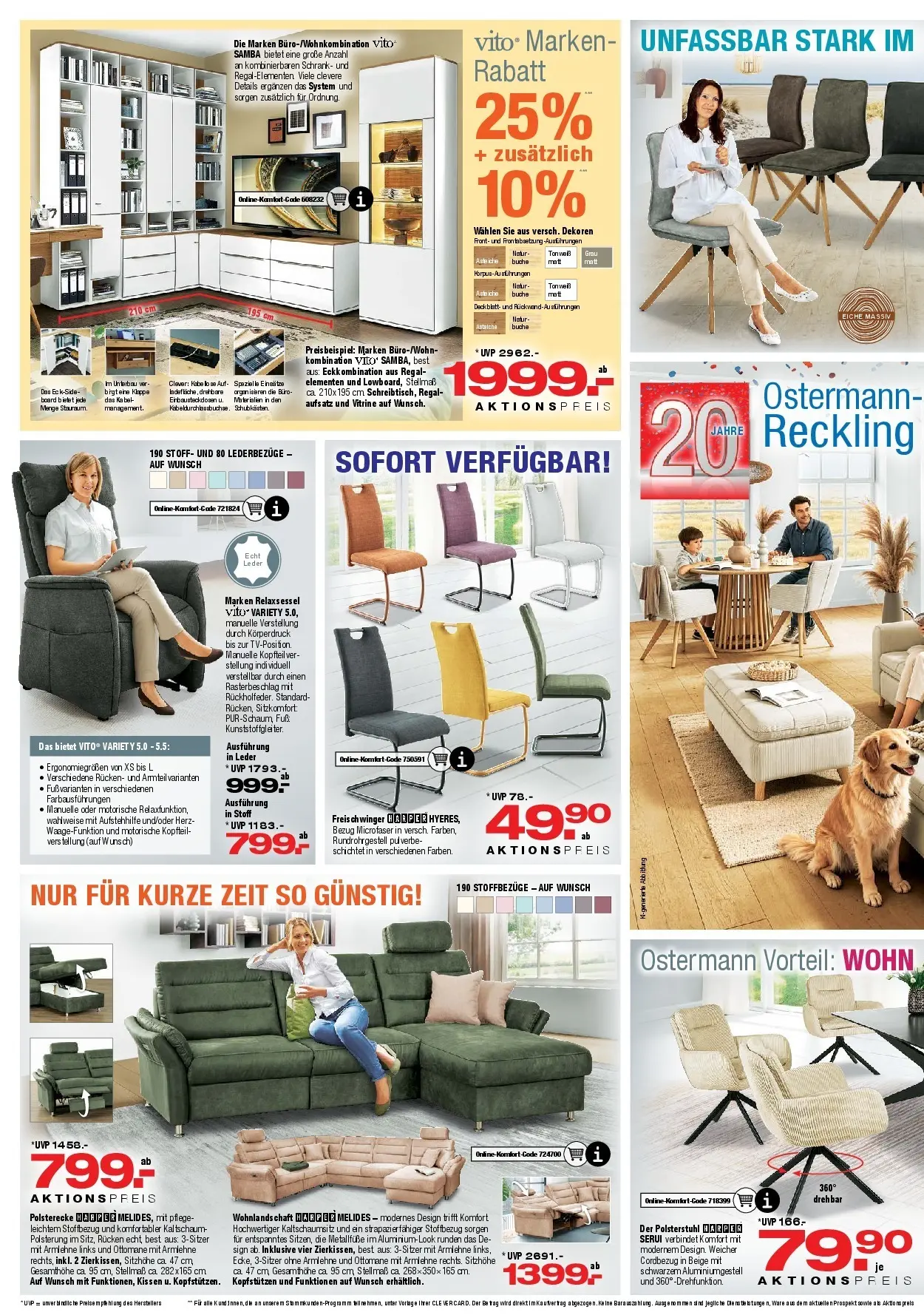 Ostermann - Möbel Ostermann: Neue Möbel wirken Wunder. (ab 18.07.2026) zum Blättern | Seite: 2 | Produkte: Kissen, Vitrine, Regal, Schrank