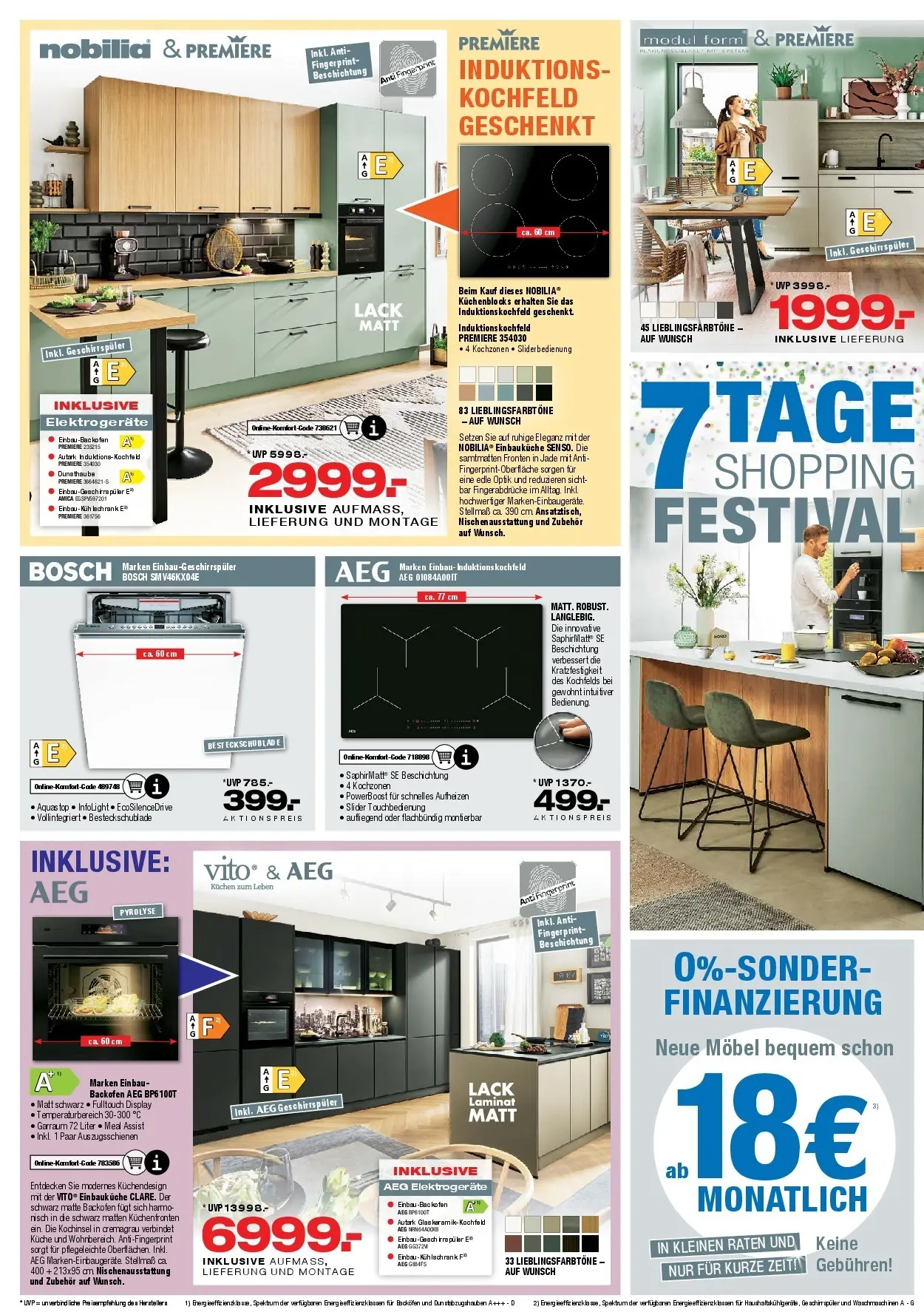 Ostermann - Möbel Ostermann: Neue Möbel wirken Wunder. (ab 18.07.2026) zum Blättern | Seite: 10 | Produkte: Bosch, Küche, Kühlschrank, Kochfeld