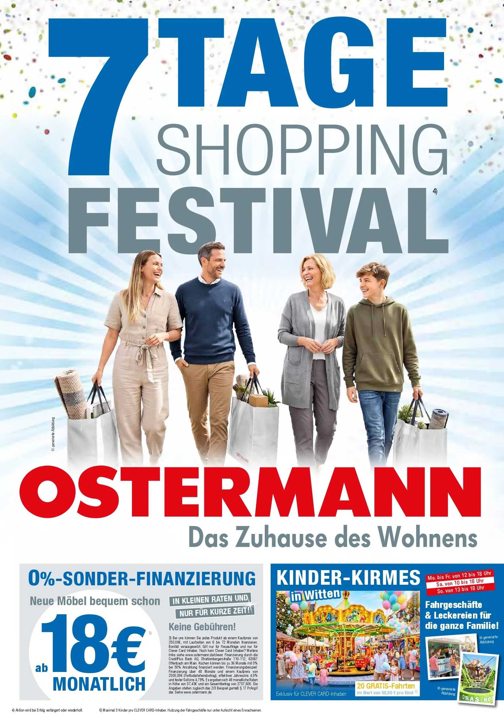 Ostermann - Möbel Ostermann: Neue Möbel wirken Wunder. (ab 18.07.2026) zum Blättern | Seite: 1 | Produkte: Kuchen, Uhr