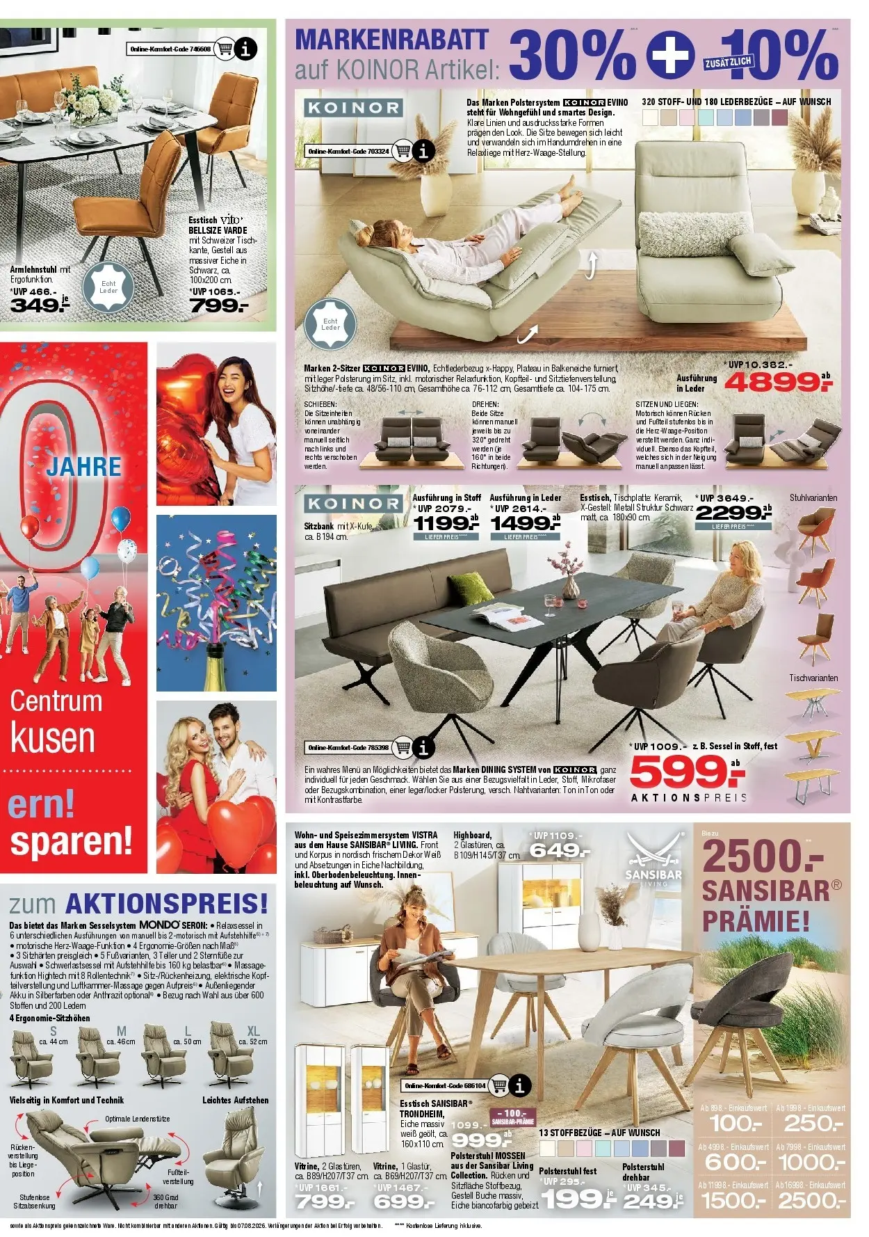 Ostermann - Möbel Ostermann: Neue Möbel wirken Wunder. (ab 18.07.2026) zum Blättern | Seite: 5 | Produkte: Esstisch, Sitzbank, Sessel, Stuhl