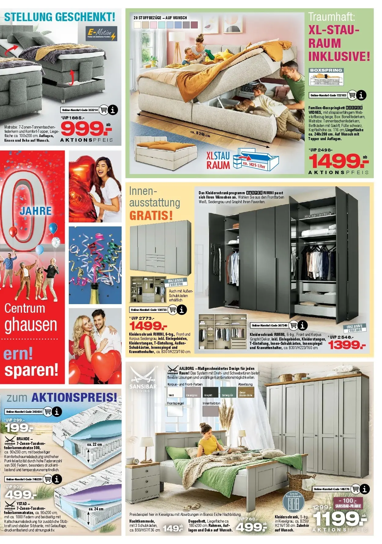 Ostermann - Möbel Ostermann: Neue Möbel wirken Wunder. (ab 18.07.2026) zum Blättern | Seite: 9 | Produkte: Kissen, Kleiderschrank, Liege, Topper