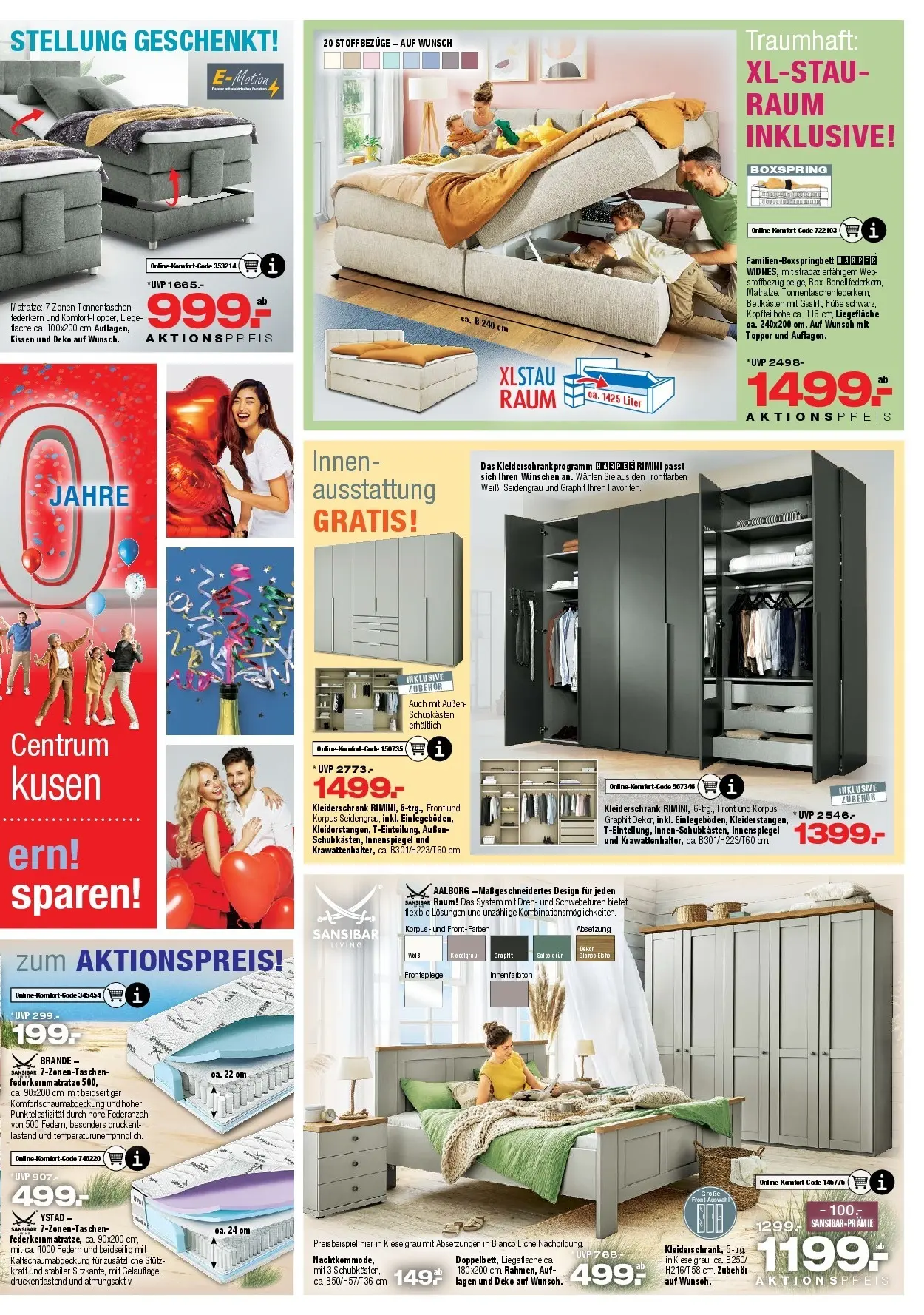 Ostermann - Möbel Ostermann: Neue Möbel wirken Wunder. (ab 18.07.2026) zum Blättern | Seite: 9 | Produkte: Kissen, Boxspringbett, Liege, Topper