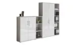 m&ouml;max Dornbirn - Ihr Trendm&ouml;belhaus in Dornbirn Aktenschrank Office Edition Sw Set 4 Grau/Wei&szlig;