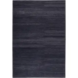 Handwebteppich Anthrazit Baumwoll Kelim 130x190 cm