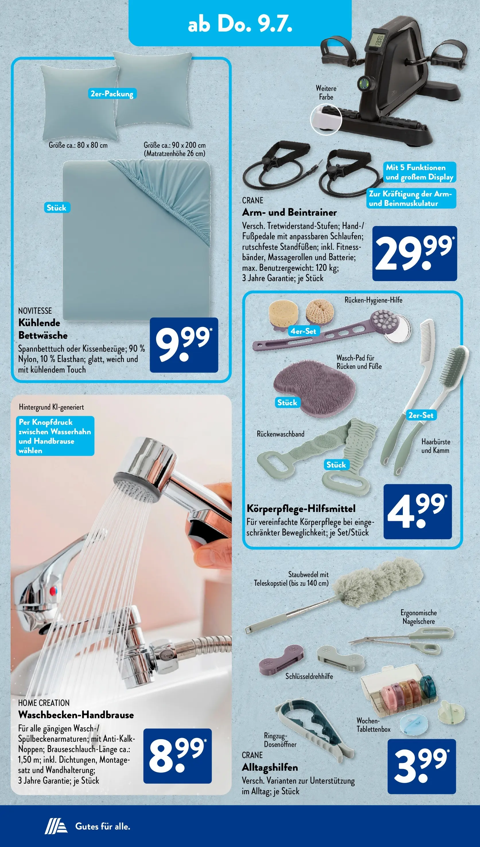 Aldi Süd - Aldi Süd: Wochenangebote (ab 05.07.2026) zum Blättern | Seite: 17 | Produkte: Bettwäsche, Nagelschere, Home creation