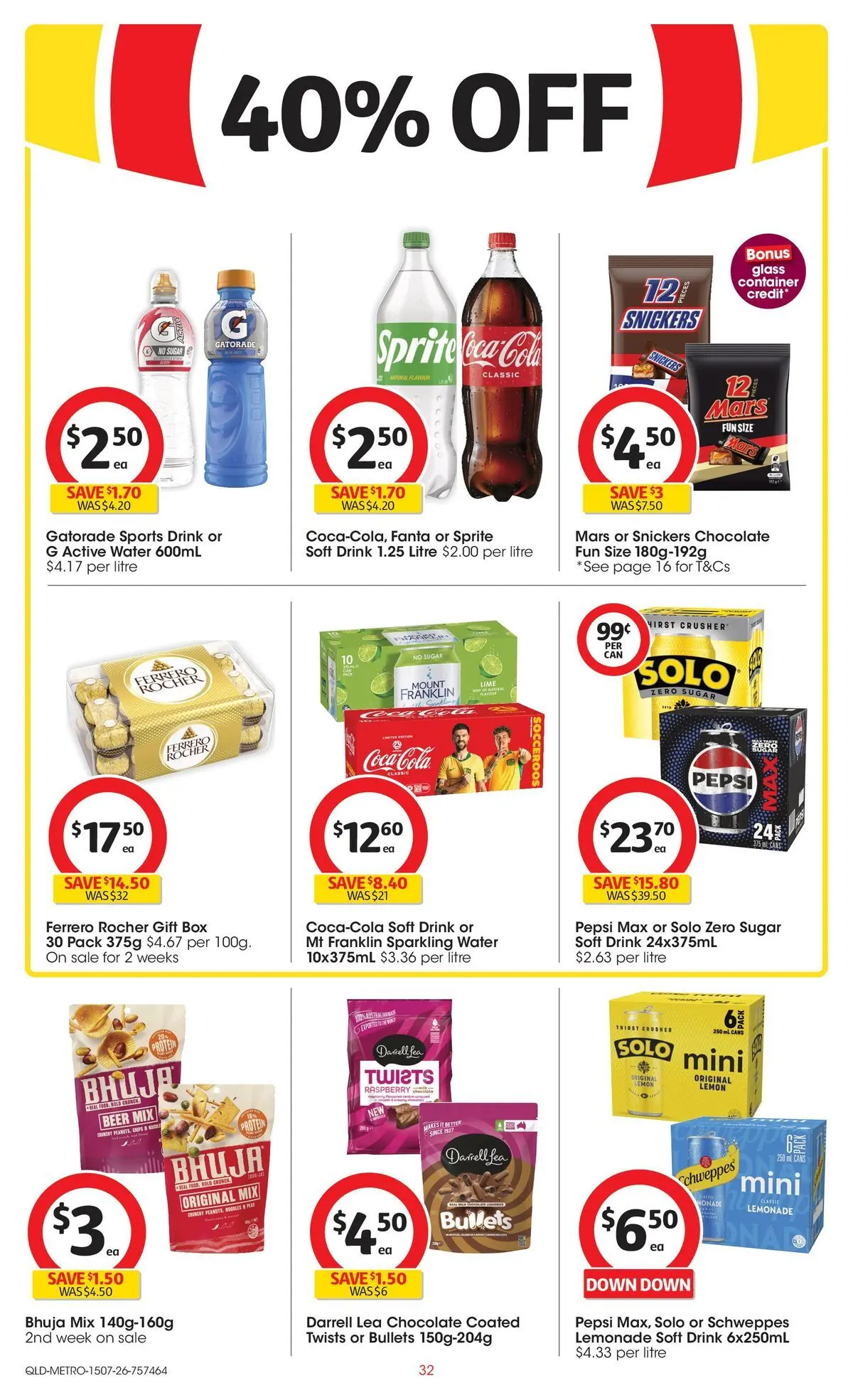 ﻿Coles catalogue valid from 15/07/2026 > Online Australia | Page: 32 | Products: Box, Chocolate, Lime, Raspberry