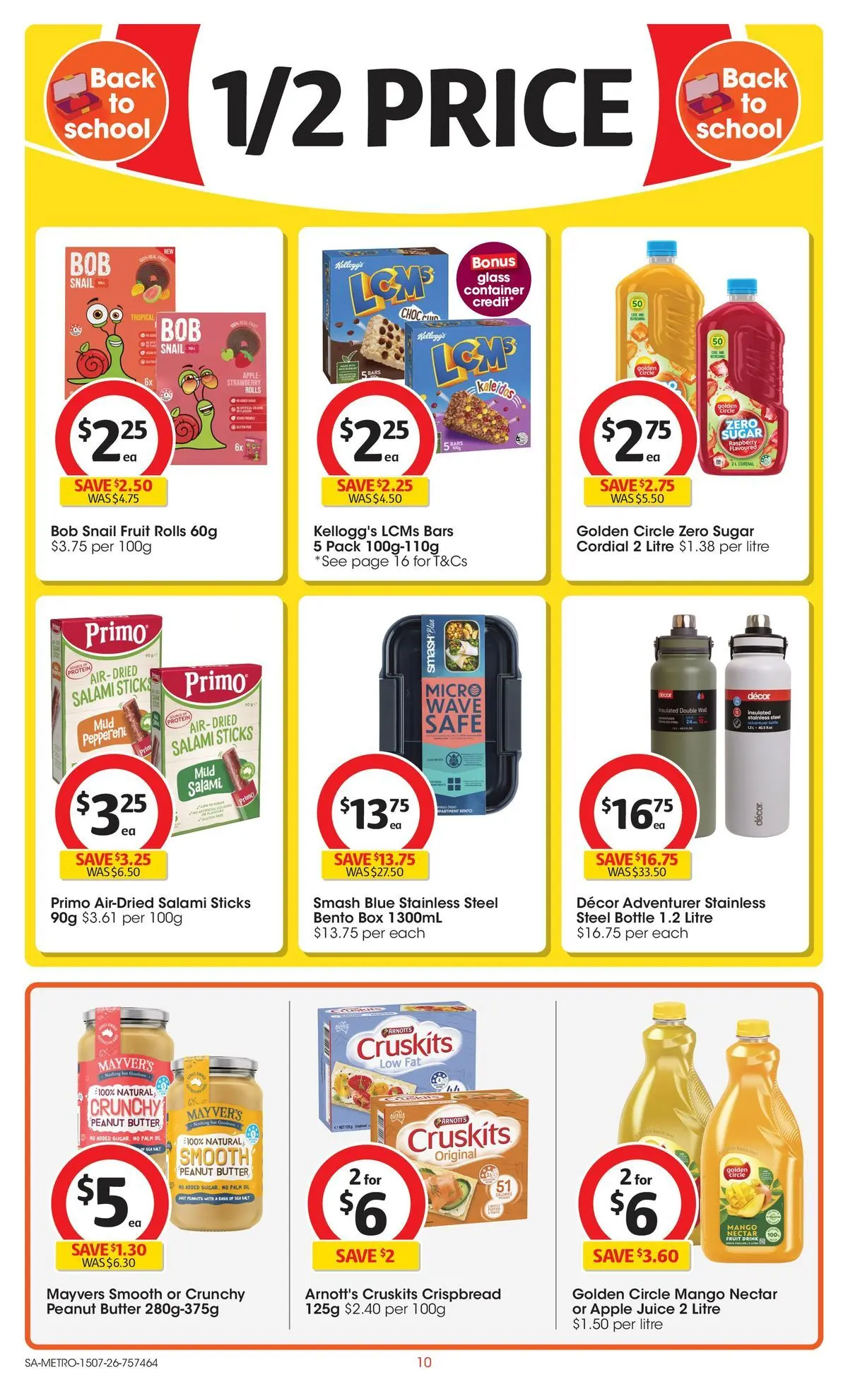 ﻿Coles catalogue valid from 15/07/2026 > Online Australia | Page: 10 | Products: Salami, Juice, Raspberry, Safe