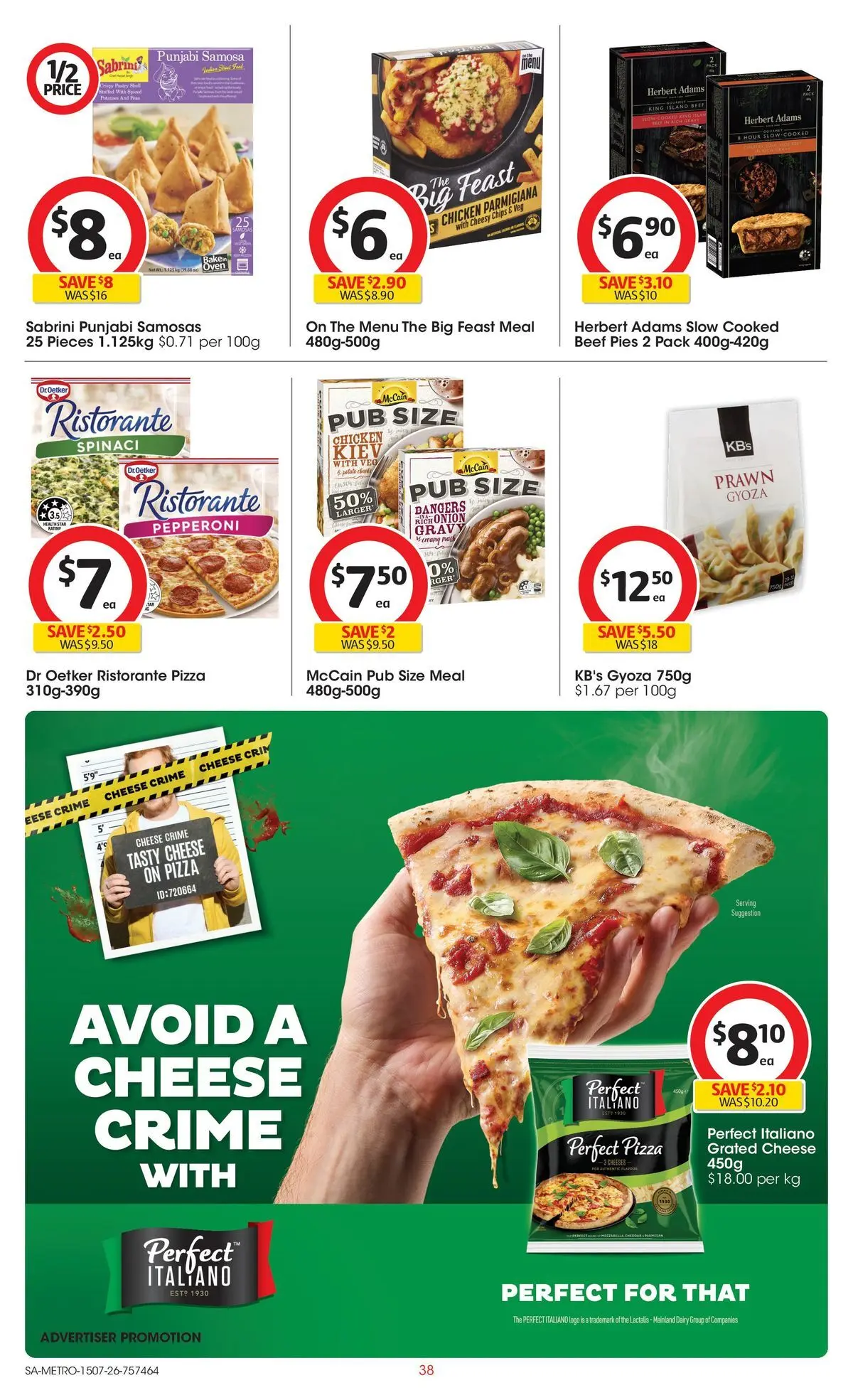 ﻿Coles catalogue valid from 15/07/2026 > Online Australia | Page: 38 | Products: Cheese, Chicken, Chips, Potatoes