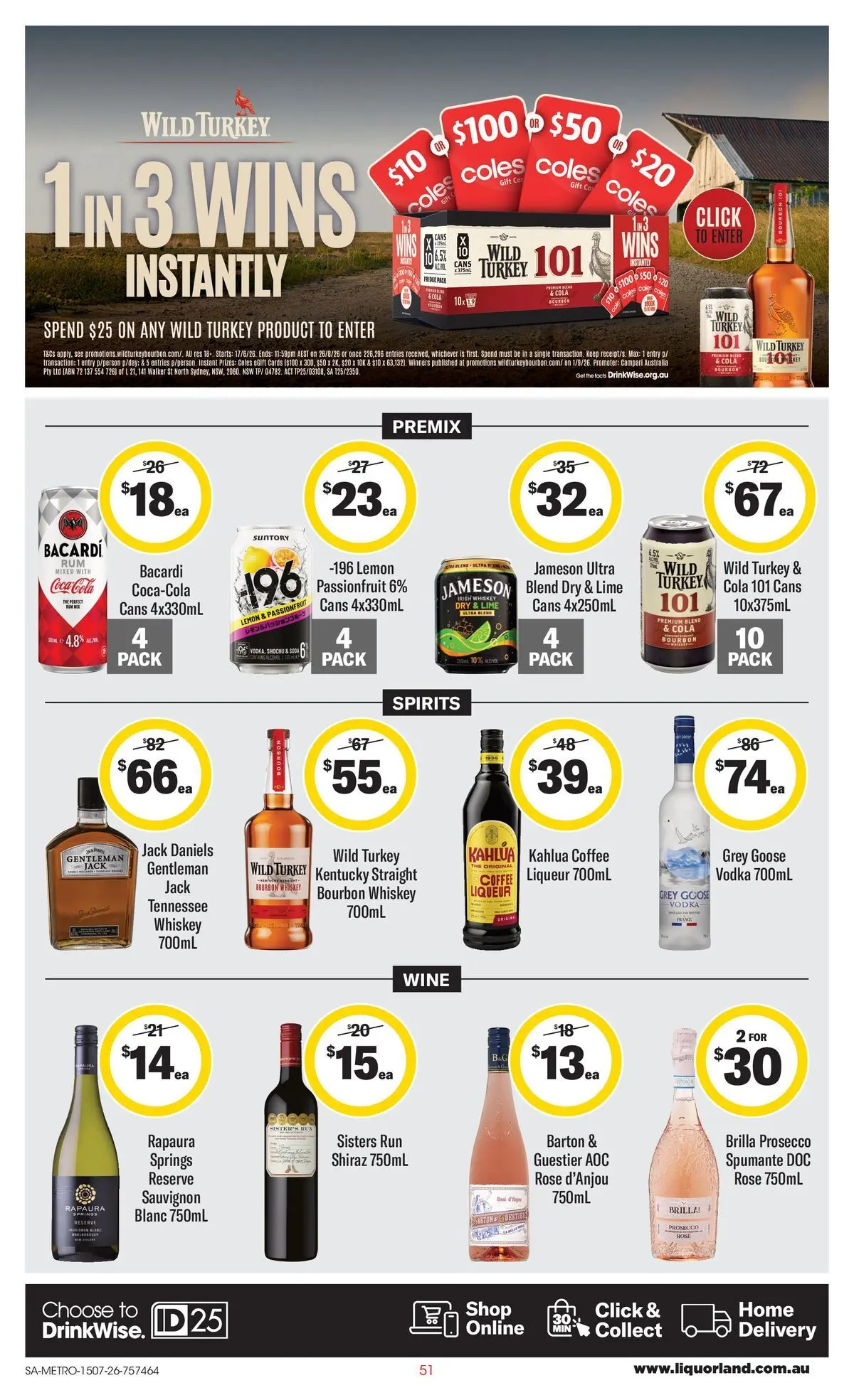﻿Coles catalogue valid from 15/07/2026 > Online Australia | Page: 51 | Products: Bourbon, Passionfruit, Lemon, Fridge