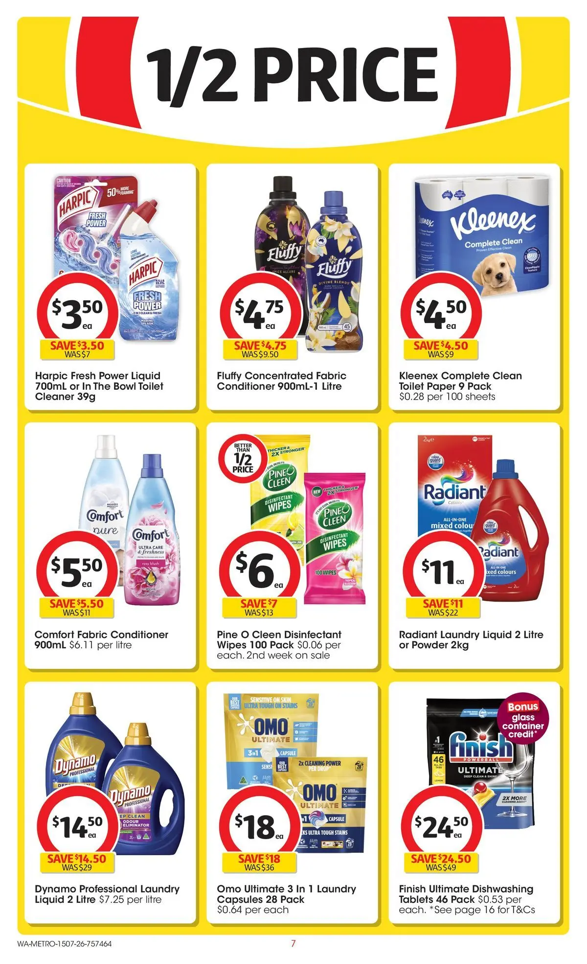 ﻿Coles catalogue valid from 15/07/2026 > Online Australia | Page: 7 | Products: Toilet, Powder, Conditioner, Tablets