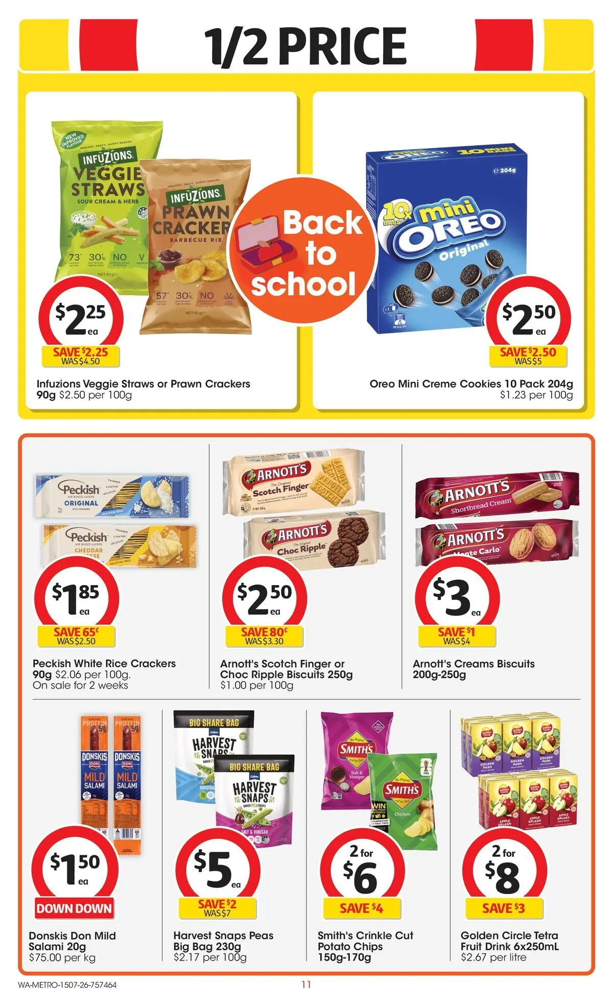 ﻿Coles catalogue valid from 15/07/2026 > Online Australia | Page: 11 | Products: Biscuits, Salt, Scotch, Straws