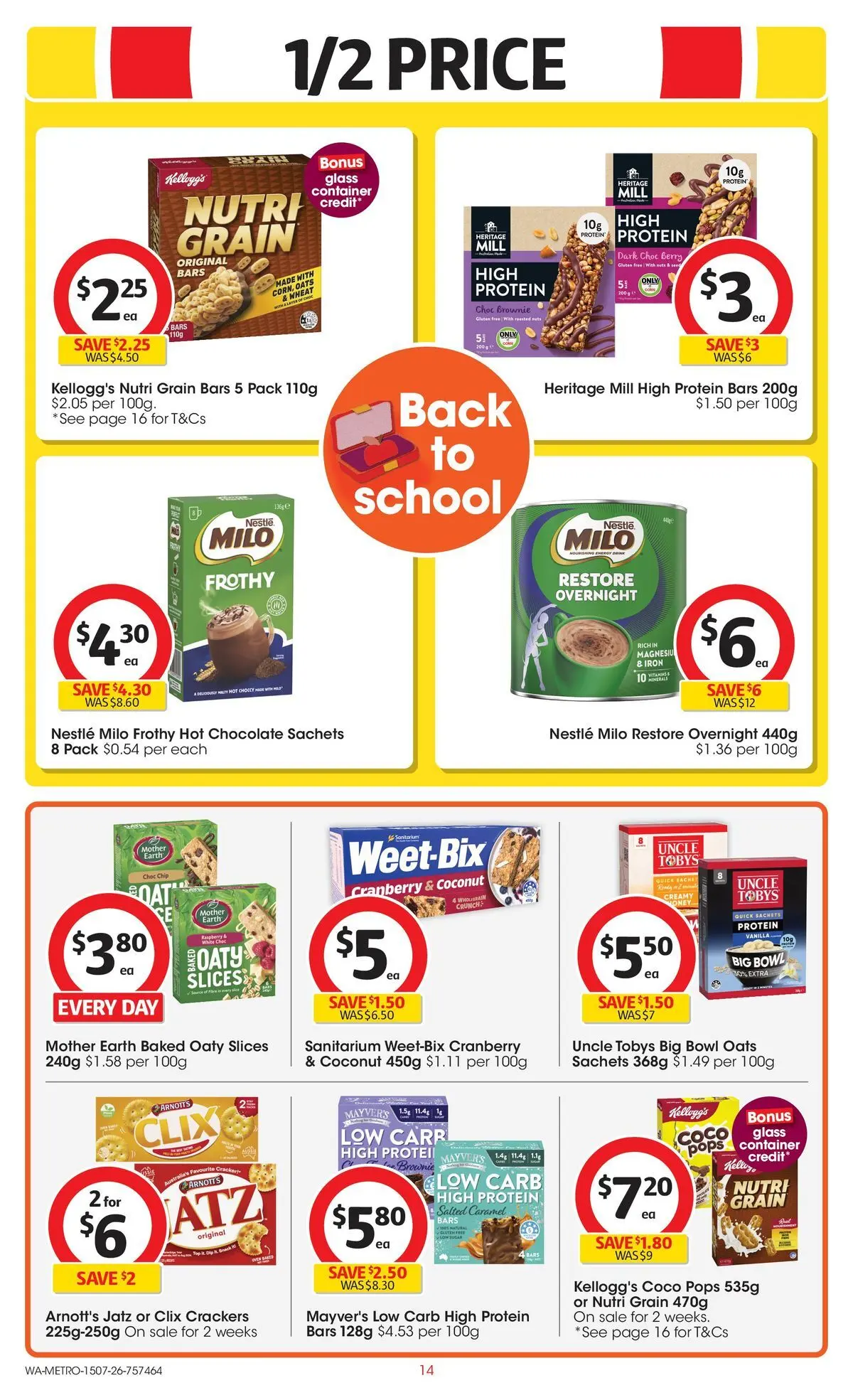 ﻿Coles catalogue valid from 15/07/2026 > Online Australia | Page: 14 | Products: Honey, Nuts, Wheat, Raspberry