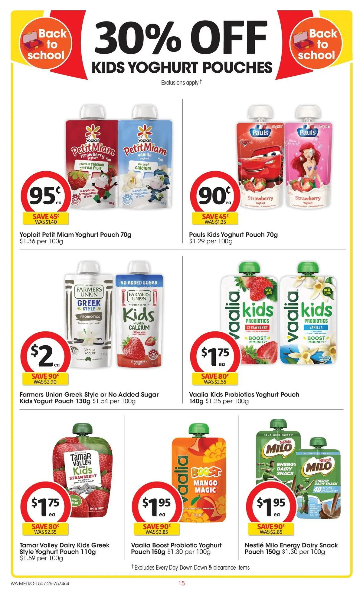 ﻿Coles catalogue valid from 15/07/2026 > Online Australia | Page: 15 | Products: Milk, Dairy, Yoghurt, Mango