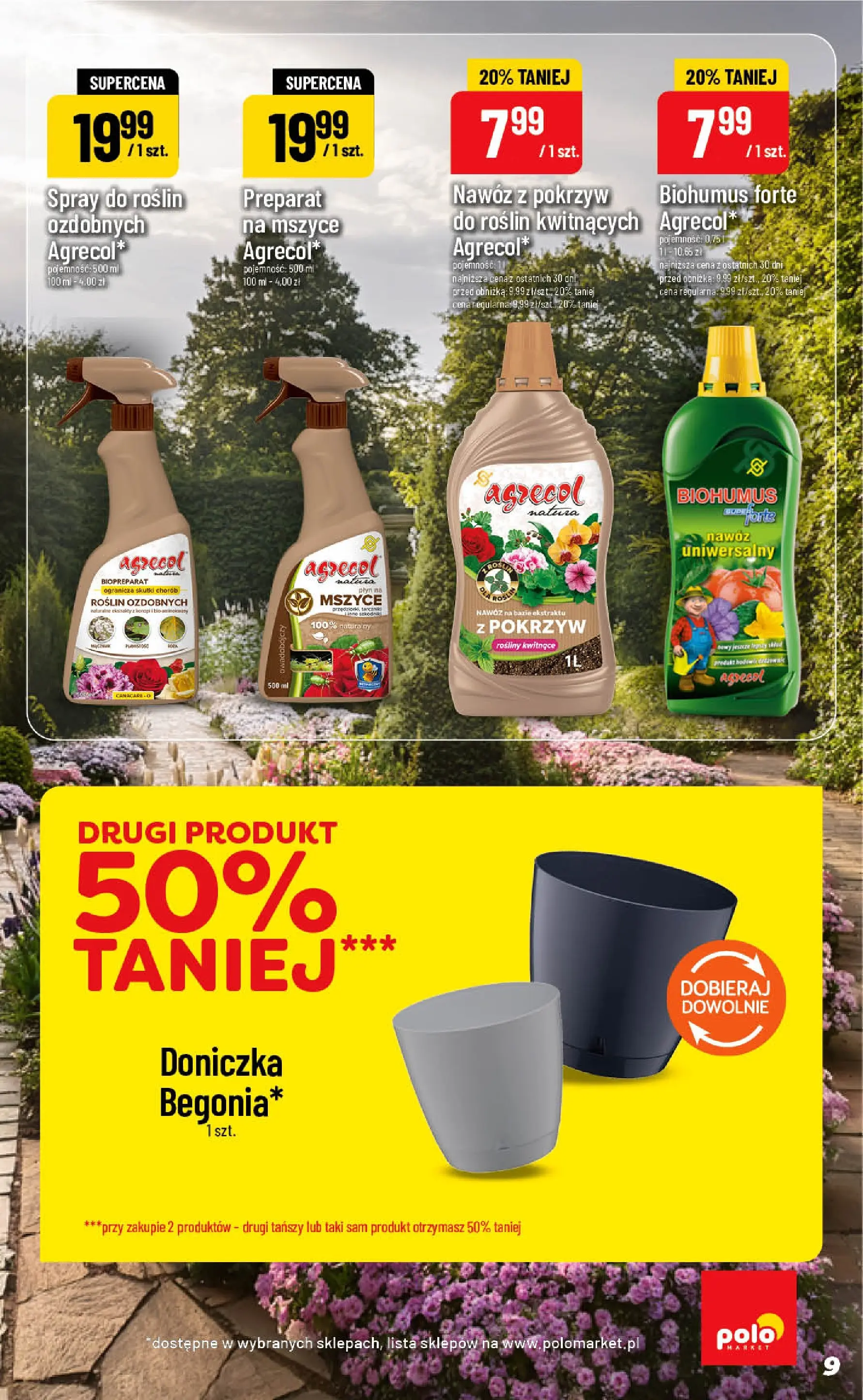 Nowa POLOmarket gazetka od jutra 08.07.2026 | Strona: 9 | Produkty: Doniczka, Rosliny