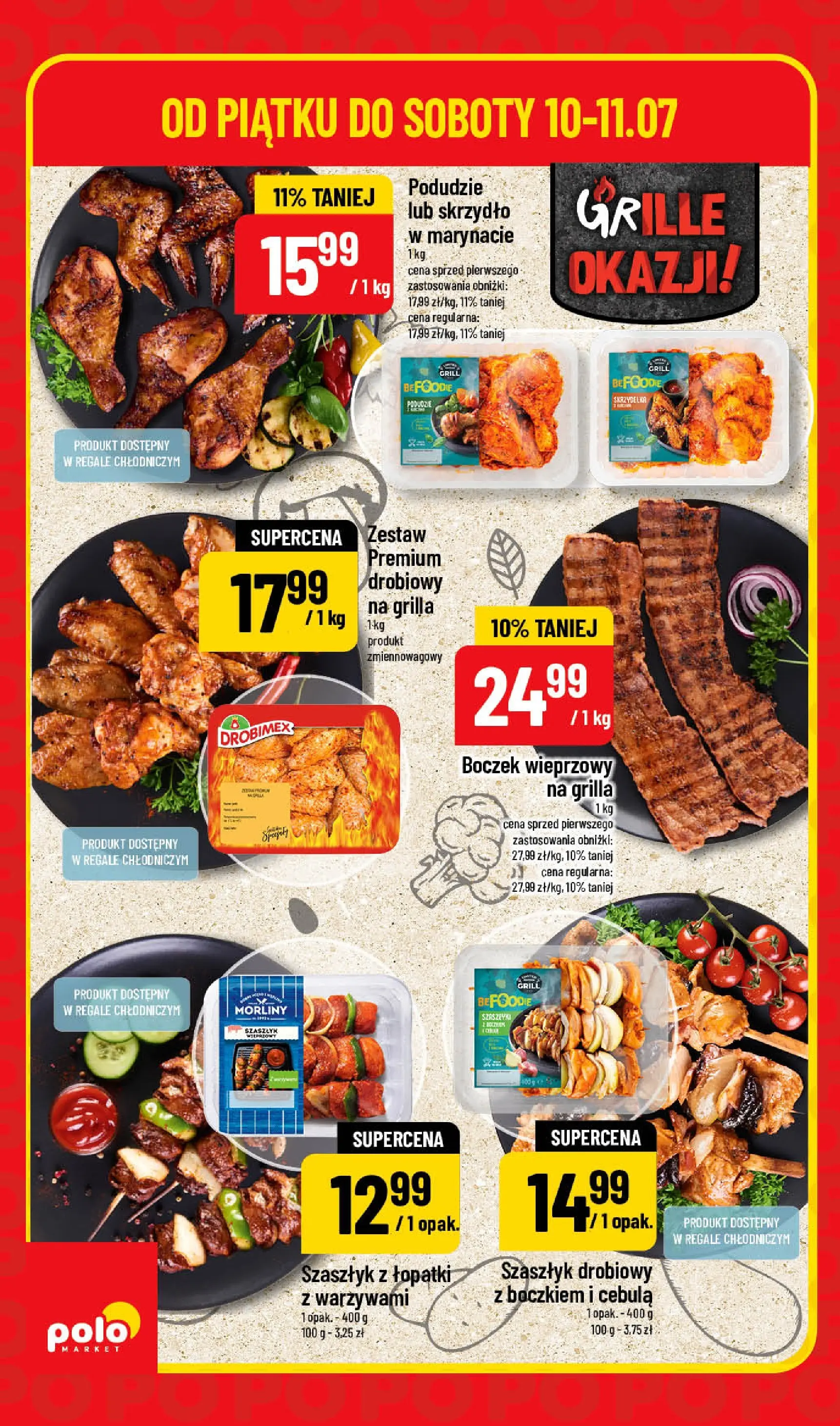 Nowa POLOmarket gazetka od jutra 09.07.2026 | Strona: 2 | Produkty: Boczek wieprzowy, Grill, Boczek