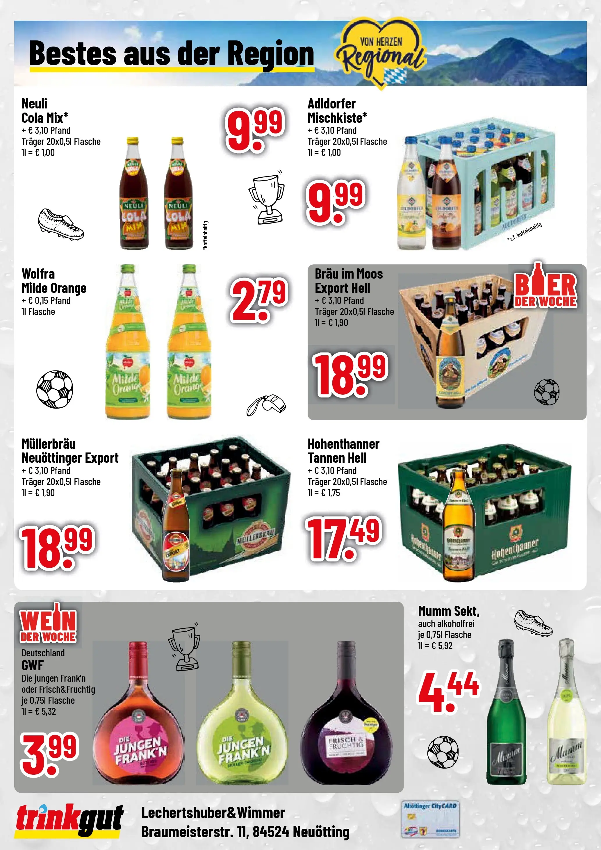 Trinkgut Prospekt Neuötting (ab 13.07.2026) » Angebote online | Seite: 4 | Produkte: Cola, Wein