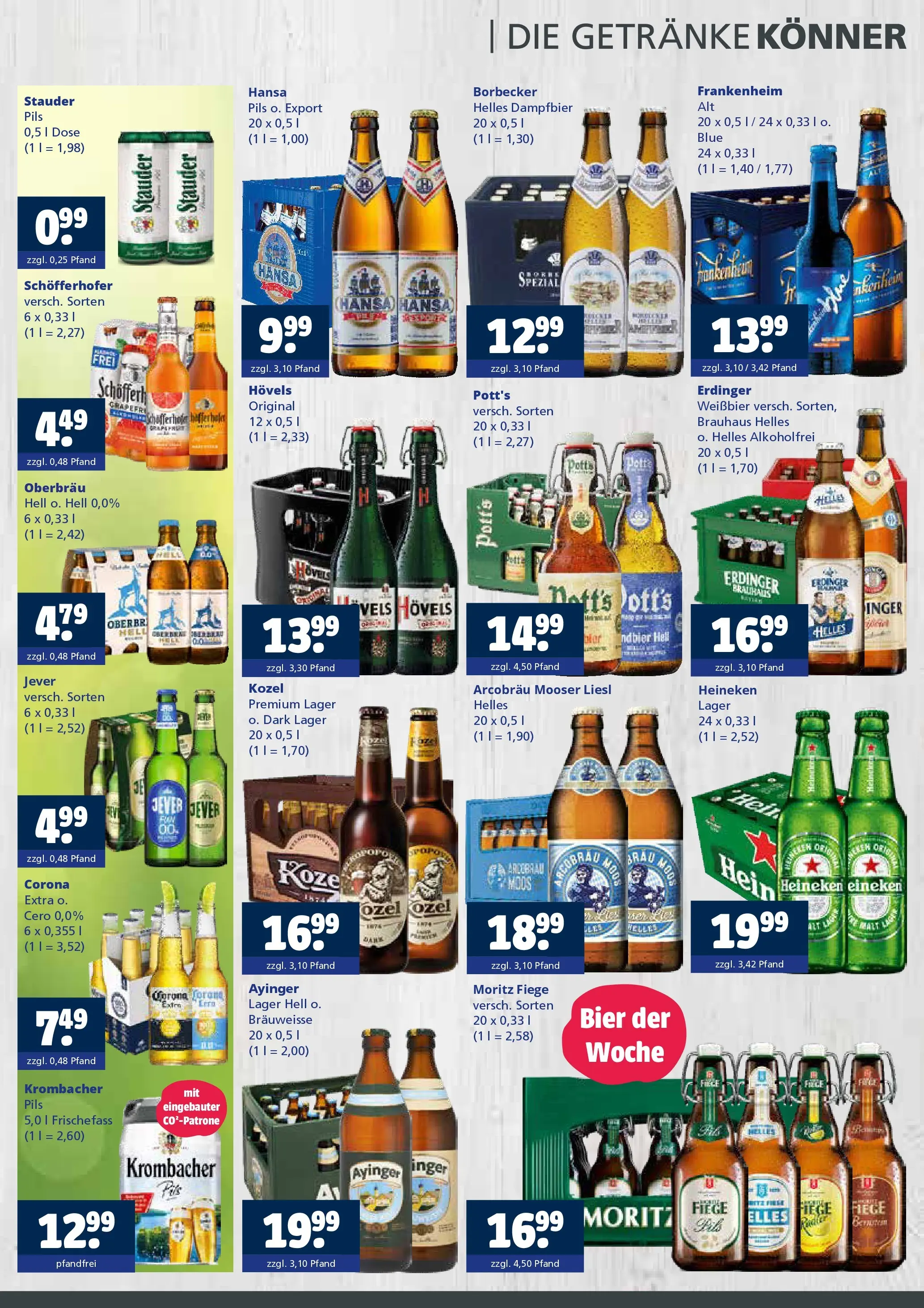 Angebote - Getränkewelt HSE: Getränkeangebote (ab 12.07.2026) zum Blättern | Seite: 2 | Produkte: Weißbier, Pils, Heineken, Krombacher