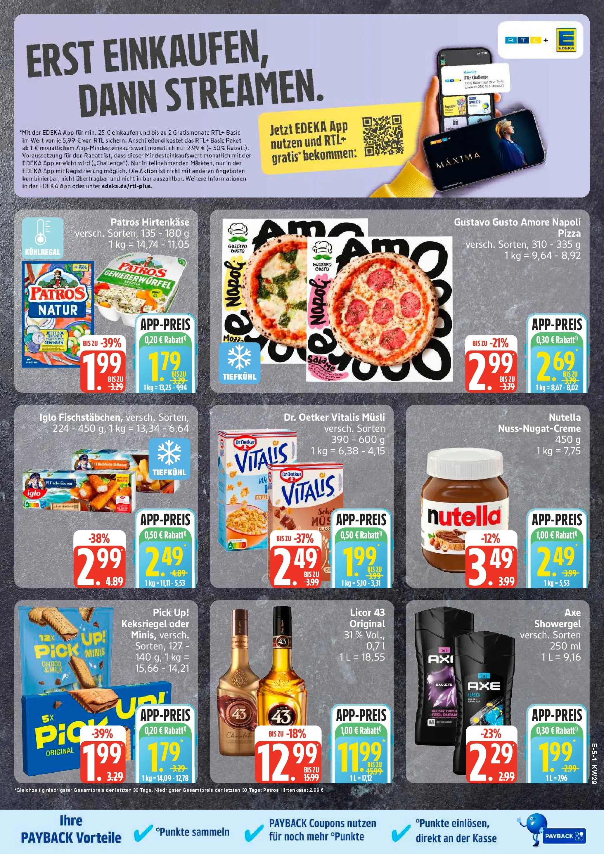 Edeka prospekt Husum (ab 13.07.2026) » Angebote Online | Seite: 6 | Produkte: Iglo, Nutella, Fischstabchen, Pizza
