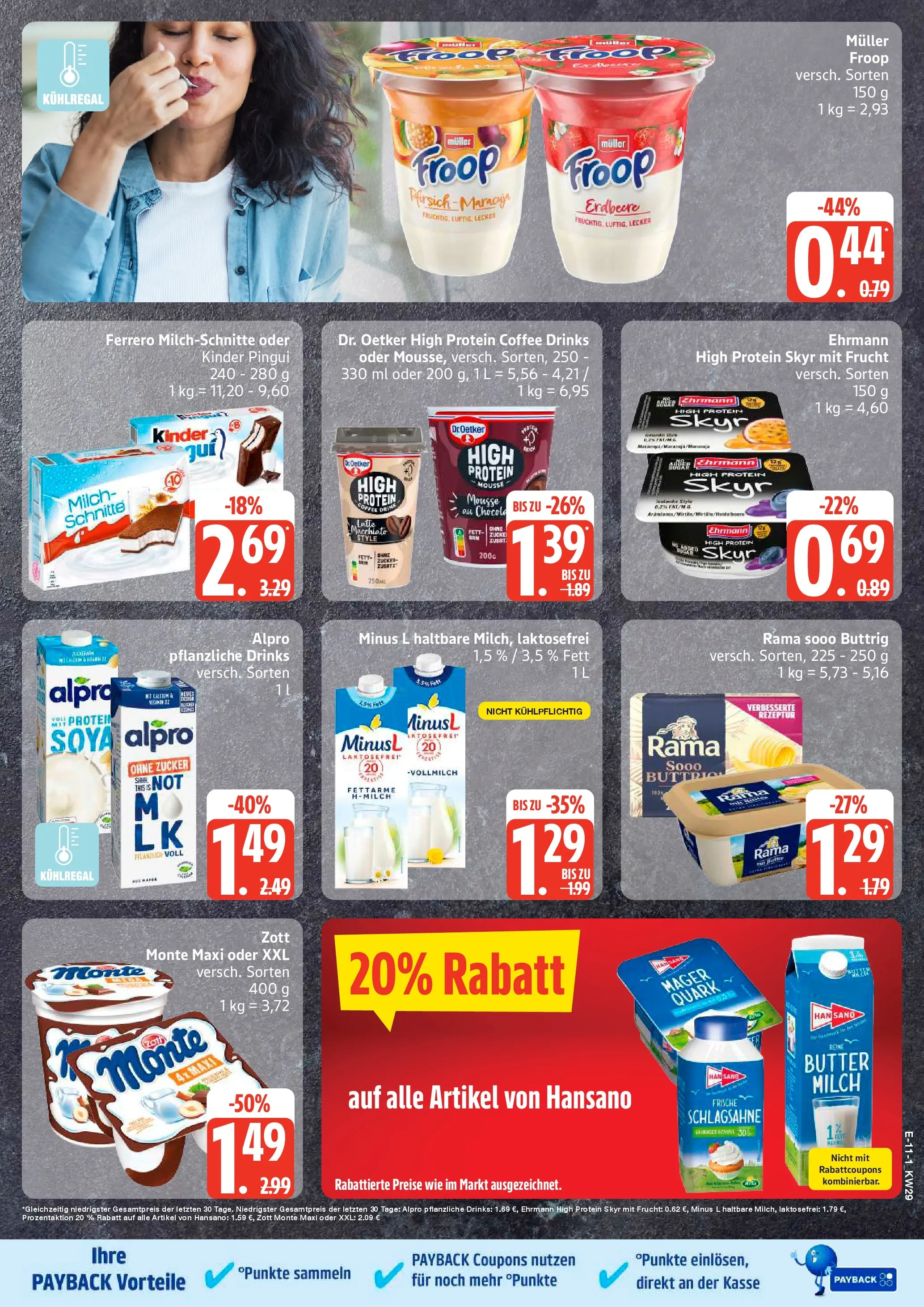 Edeka prospekt Husum (ab 13.07.2026) » Angebote Online | Seite: 13 | Produkte: Rama, Skyr, Zucker, Ferrero milchschnitte