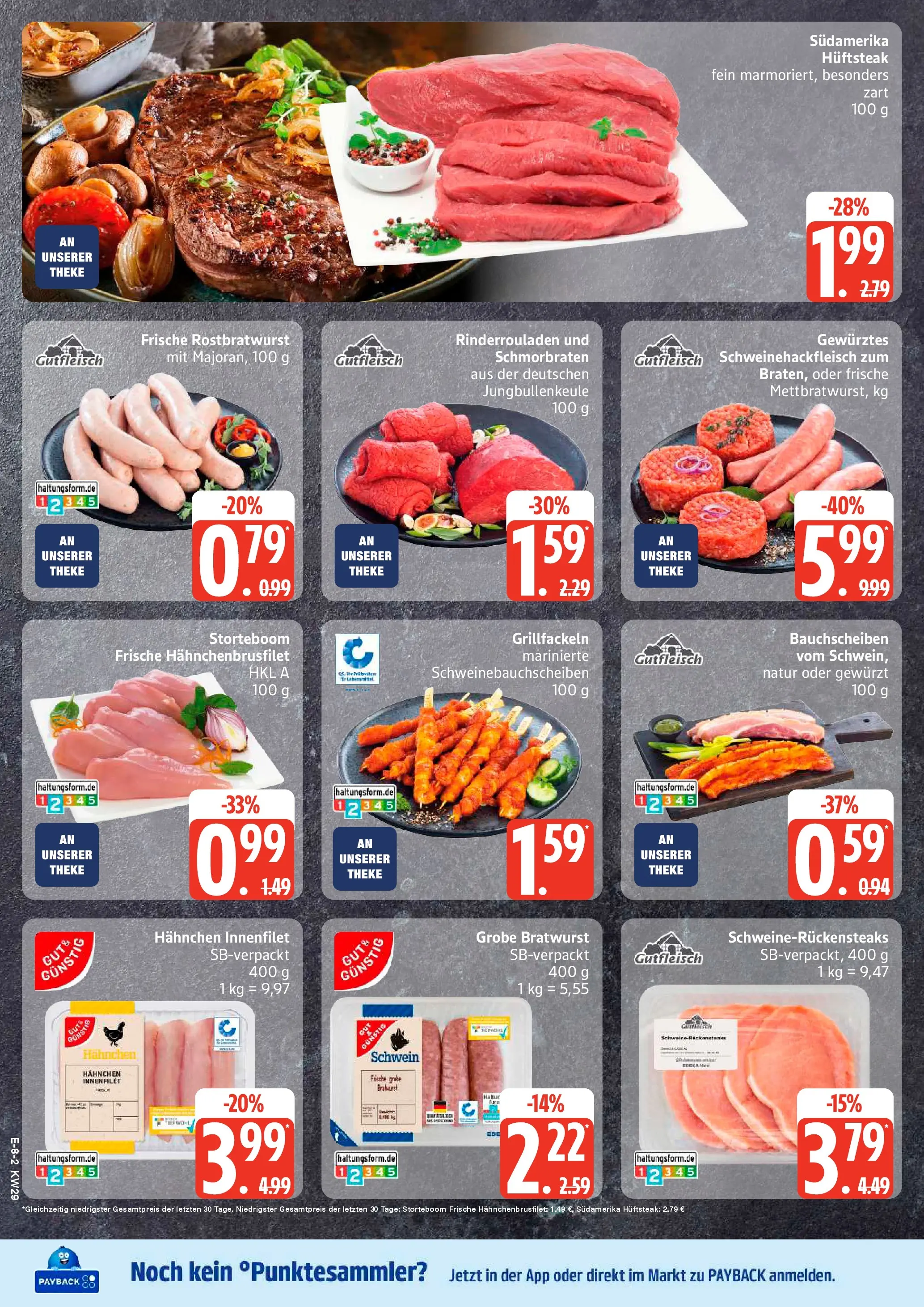Edeka prospekt Husum (ab 13.07.2026) » Angebote Online | Seite: 10 | Produkte: Rinderrouladen, Hahnchen, Theke, Bratwurst