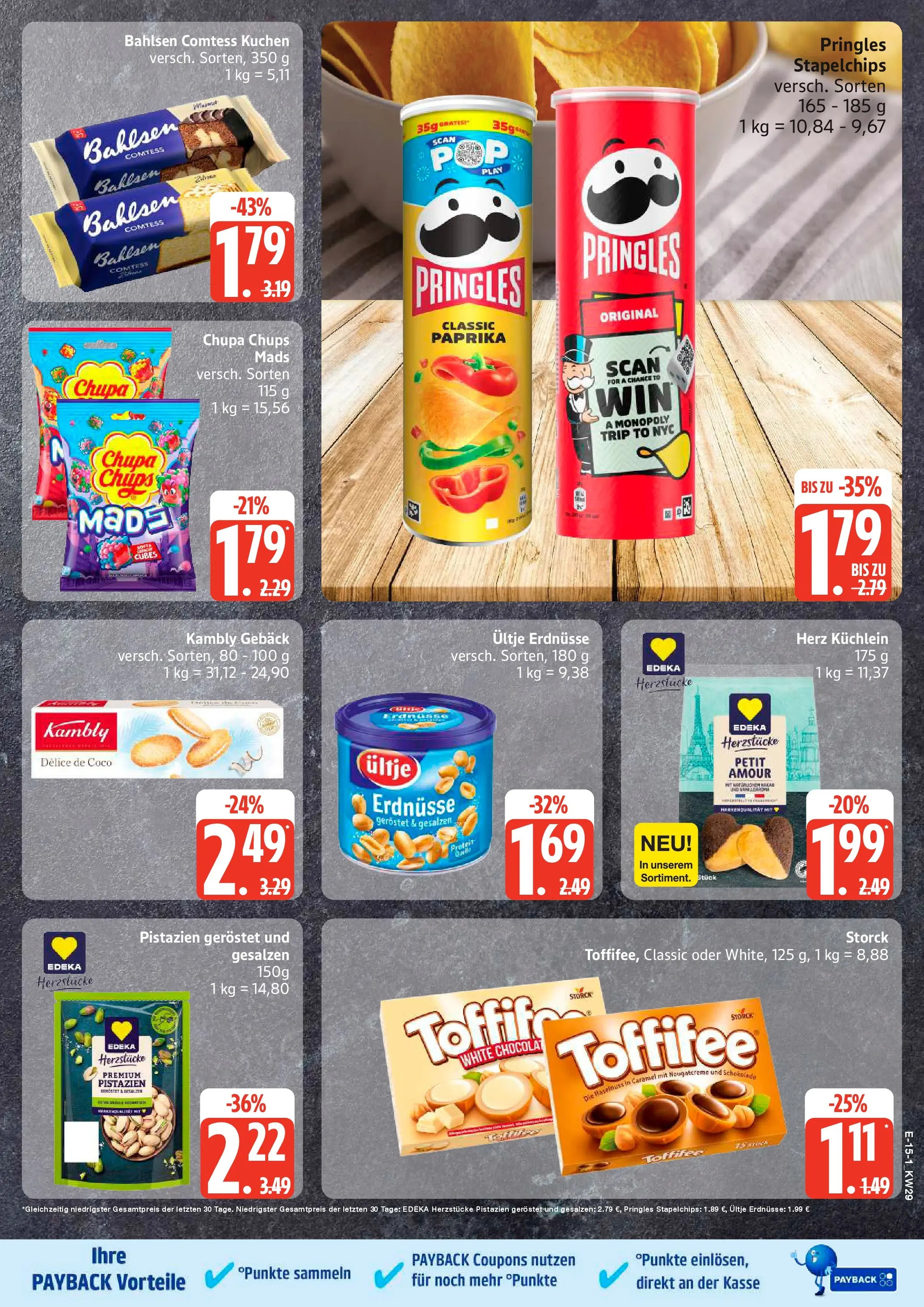 Edeka prospekt Husum (ab 13.07.2026) » Angebote Online | Seite: 19 | Produkte: Ultje erdnusse, Erdnüsse, Pringles, Kuchen