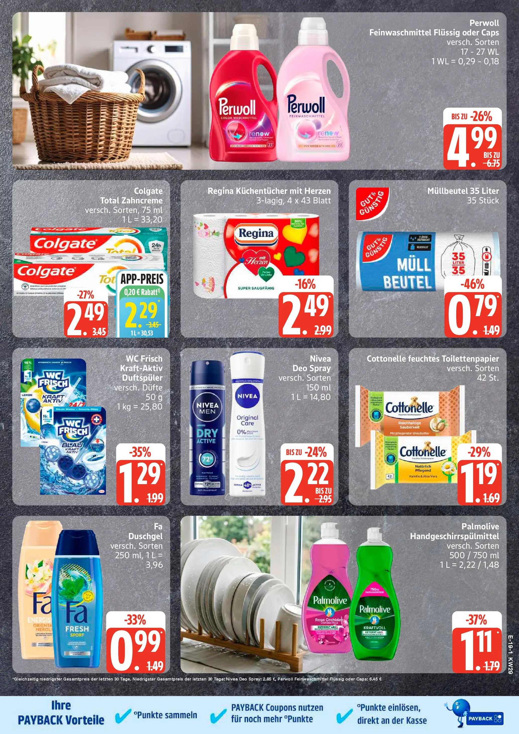 Edeka prospekt Husum (ab 13.07.2026) » Angebote Online | Seite: 25 | Produkte: Duschgel, Waschmittel, Toilettenpapier, Feuchtes Toilettenpapier