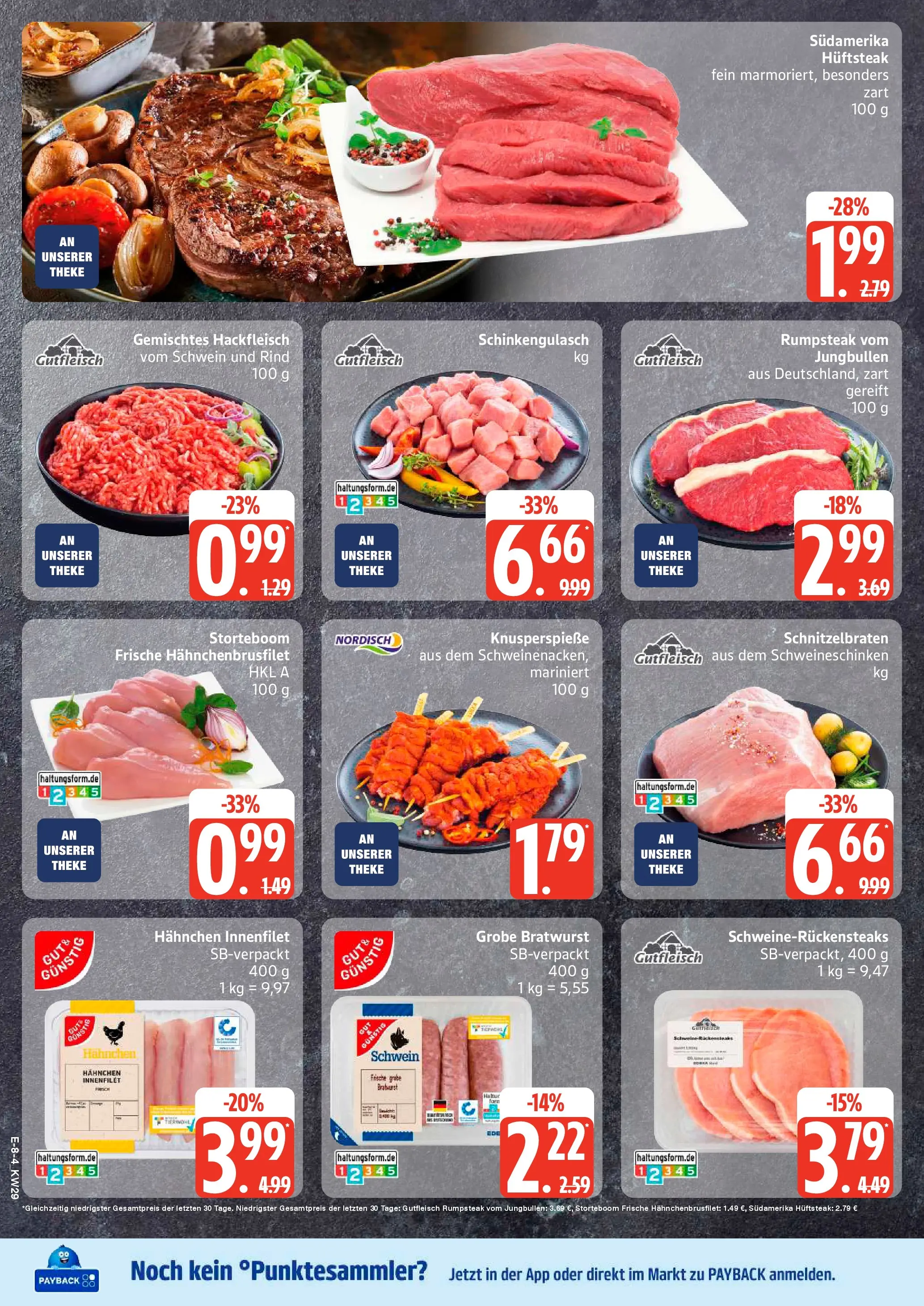 Edeka prospekt Dobbertin (ab 13.07.2026) » Angebote Online | Seite: 10 | Produkte: Rumpsteak, Hahnchen, Theke, Bratwurst