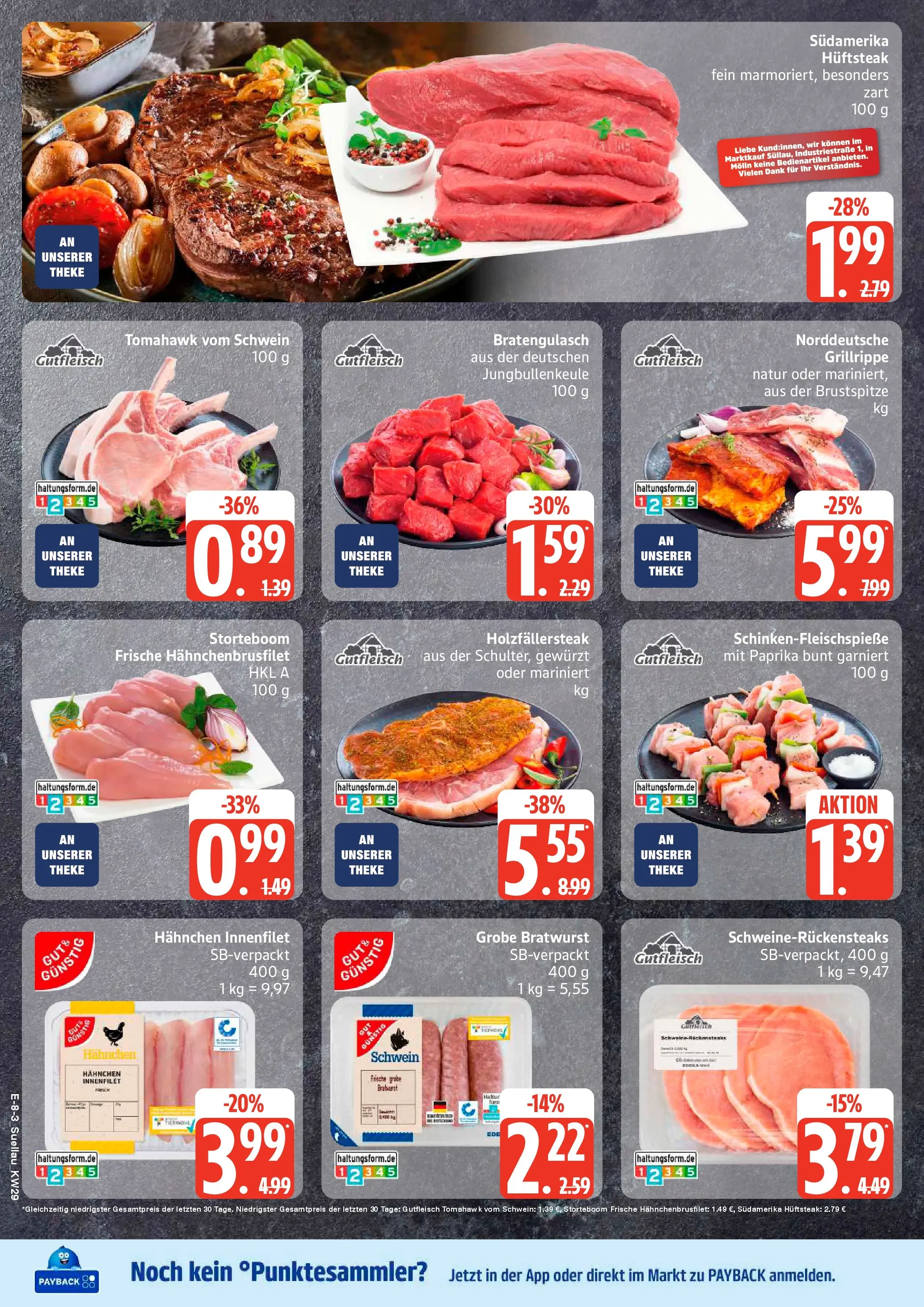 Edeka prospekt Ratzeburg (ab 13.07.2026) » Angebote Online | Seite: 10 | Produkte: Hahnchen, Theke, Bratwurst, Paprika