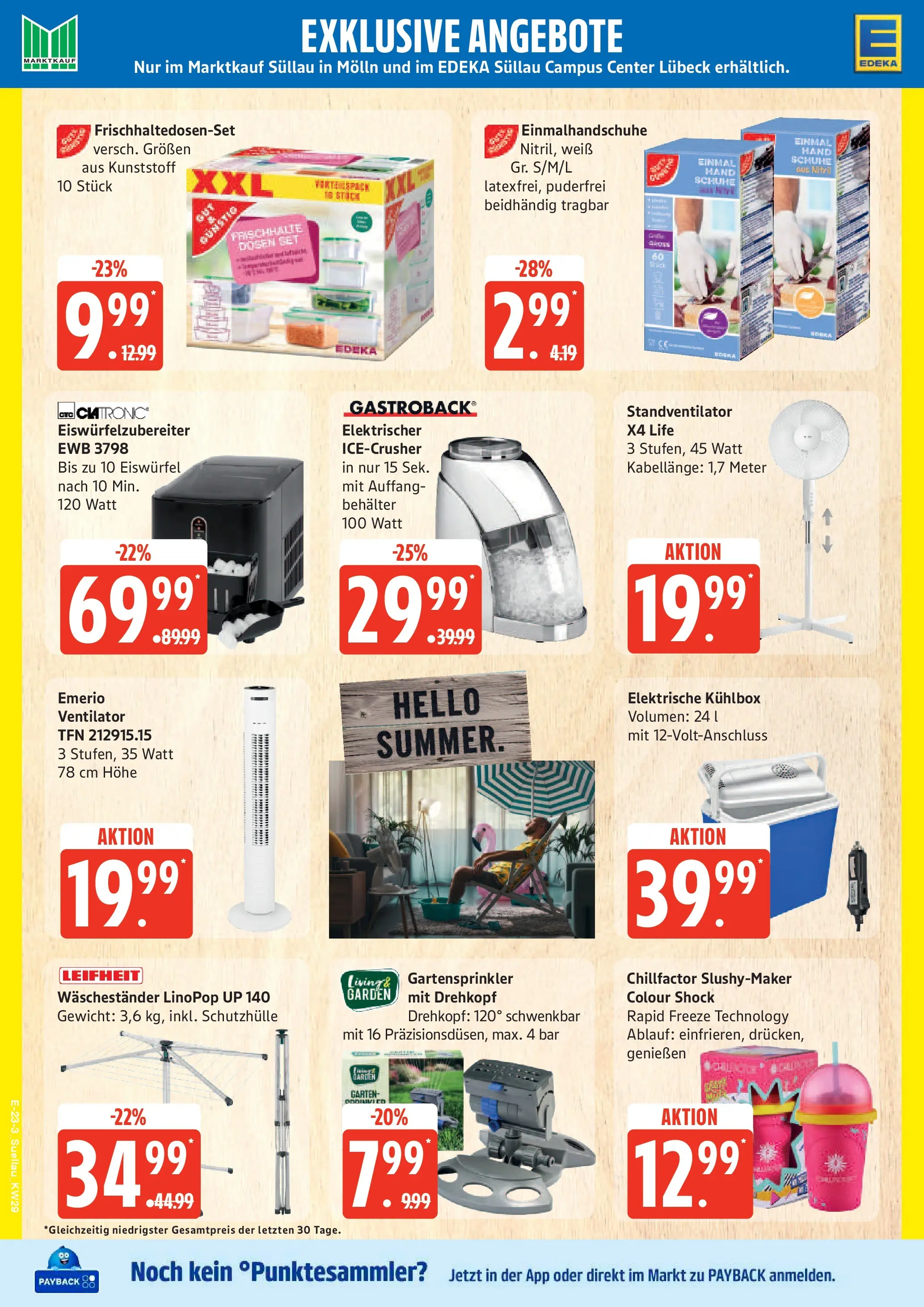 Edeka prospekt Ratzeburg (ab 13.07.2026) » Angebote Online | Seite: 30 | Produkte: Gewicht, Ventilator, Waschestander