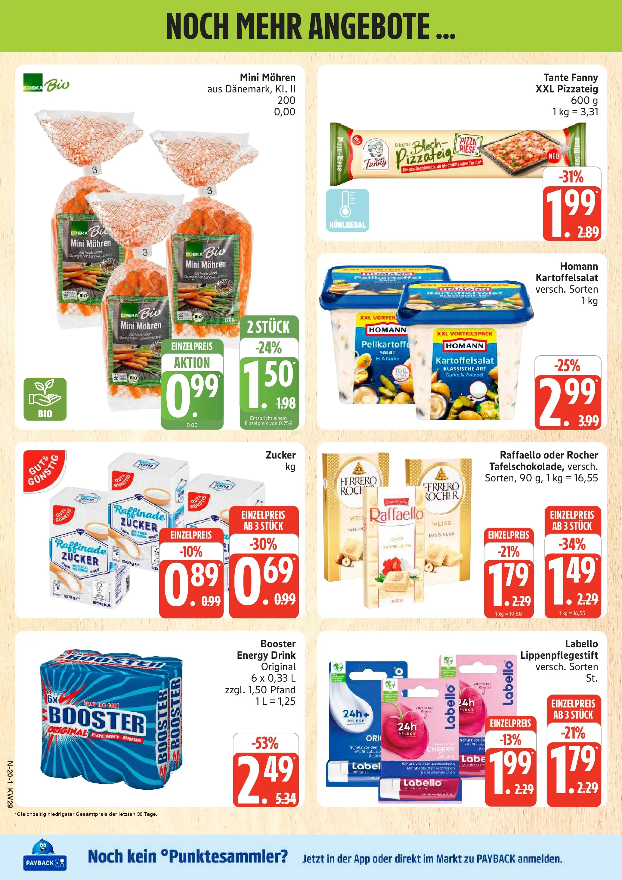 Edeka prospekt Schleswig (ab 13.07.2026) » Angebote Online | Seite: 20 | Produkte: Ferrero rocher, Zucker, Pizza, Salat