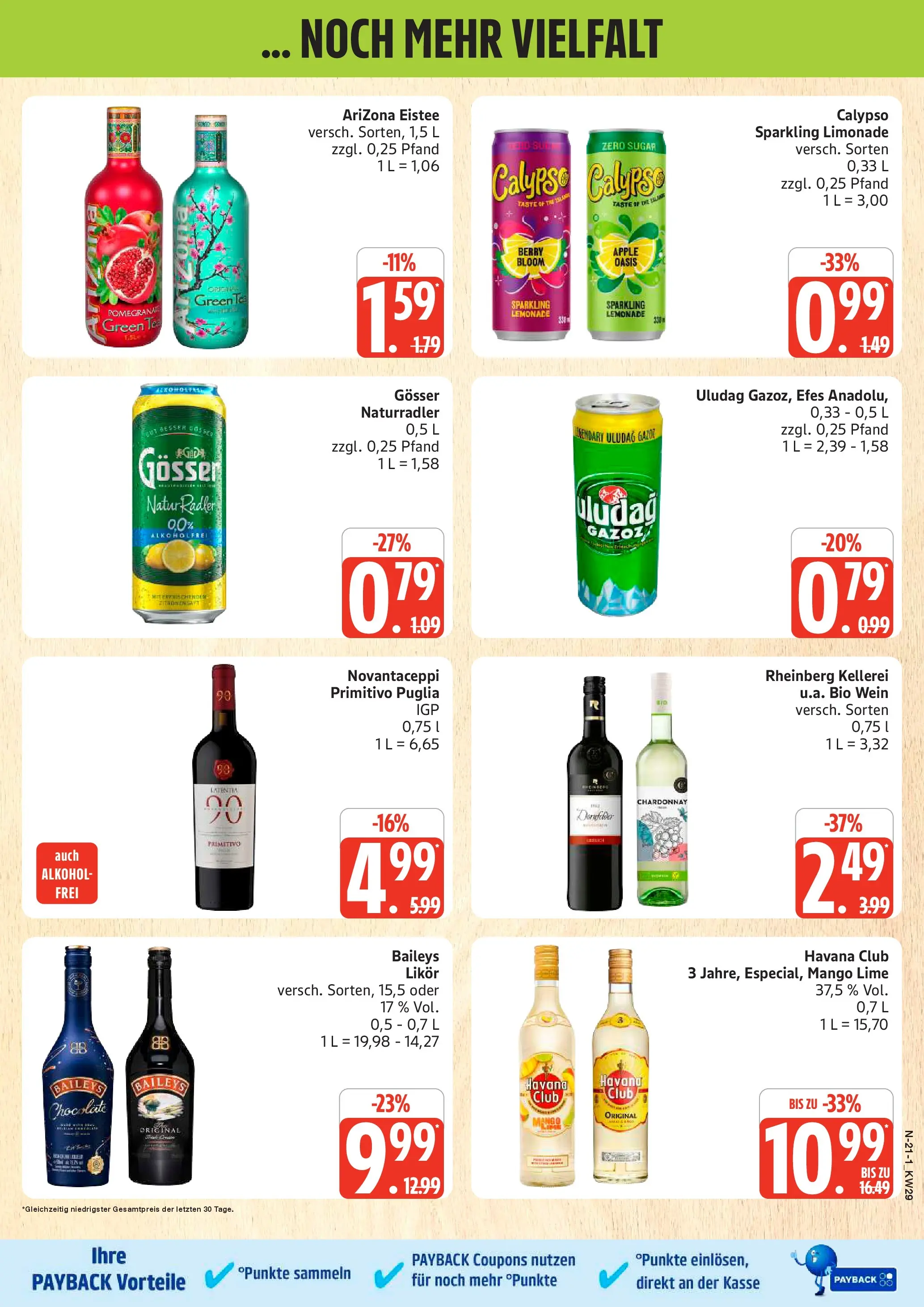 Edeka prospekt Schleswig (ab 13.07.2026) » Angebote Online | Seite: 21 | Produkte: Havana club, Apple, Mango, Baileys