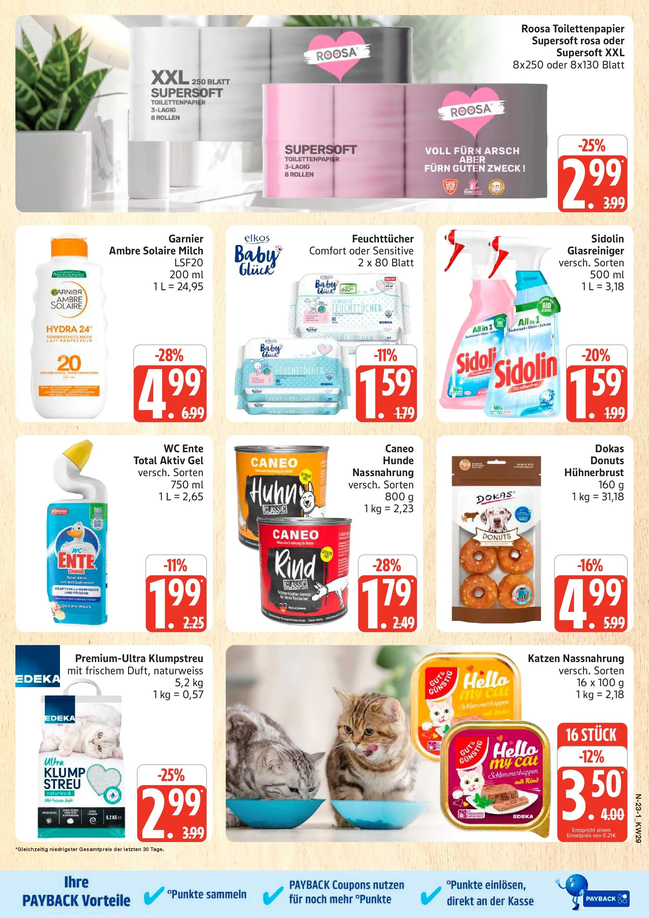 Edeka prospekt Schleswig (ab 13.07.2026) » Angebote Online | Seite: 23 | Produkte: Milch, Duft, Donuts, Ente