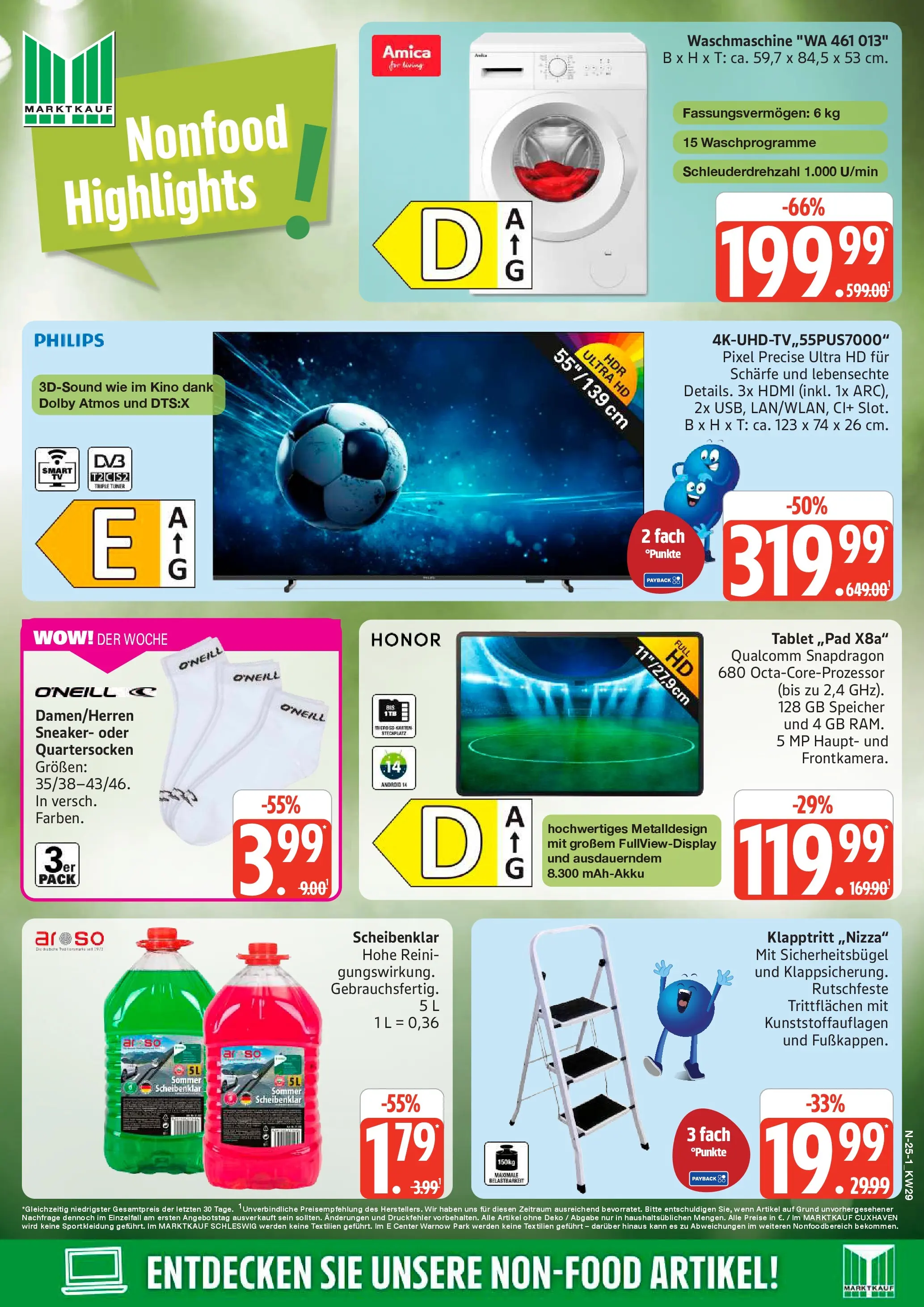 Edeka prospekt Schleswig (ab 13.07.2026) » Angebote Online | Seite: 25 | Produkte: Philips, Waschmaschine, Tablet