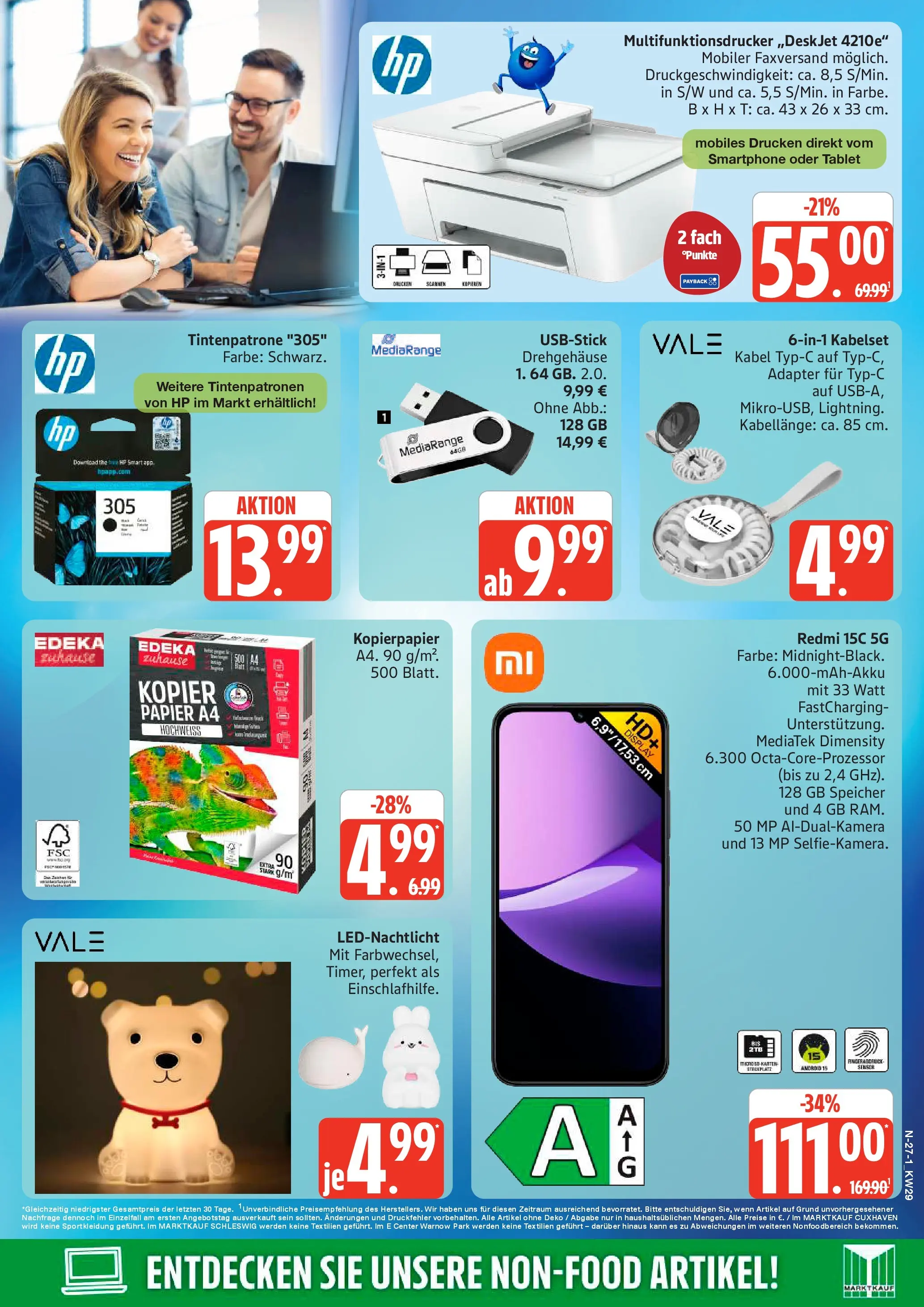 Edeka prospekt Schleswig (ab 13.07.2026) » Angebote Online | Seite: 27 | Produkte: Kabel, HP, Adapter, Smartphone