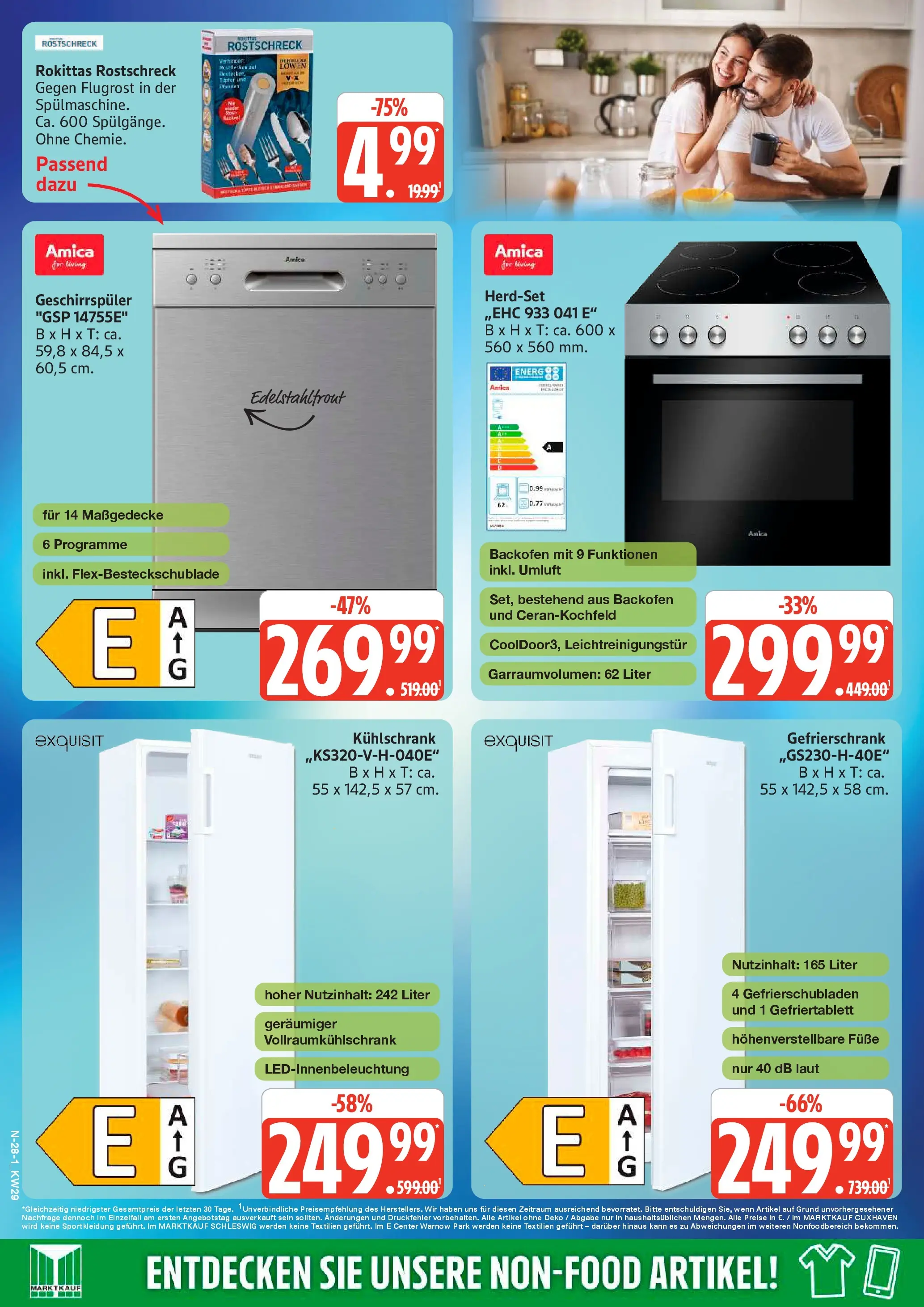 Edeka prospekt Schleswig (ab 13.07.2026) » Angebote Online | Seite: 28 | Produkte: Gefrierschrank, Geschirrspüler, Kühlschrank, Backofen