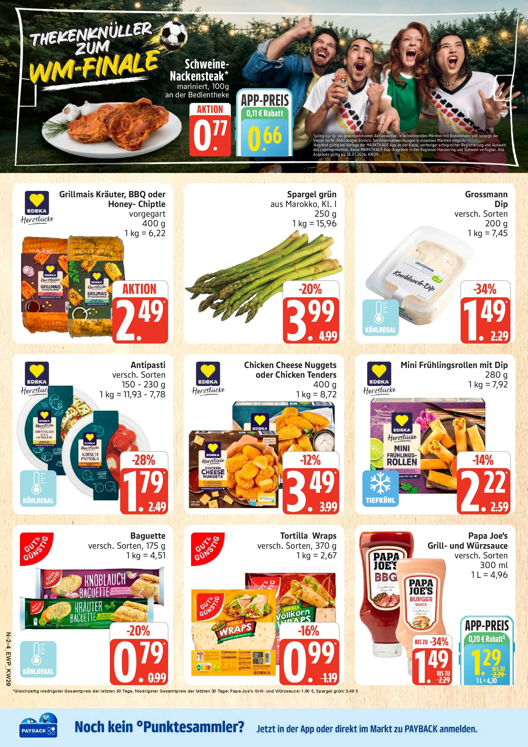 Edeka prospekt Rostock (ab 13.07.2026) » Angebote Online | Seite: 2 | Produkte: Grill, Baguette, Spargel, Paprika