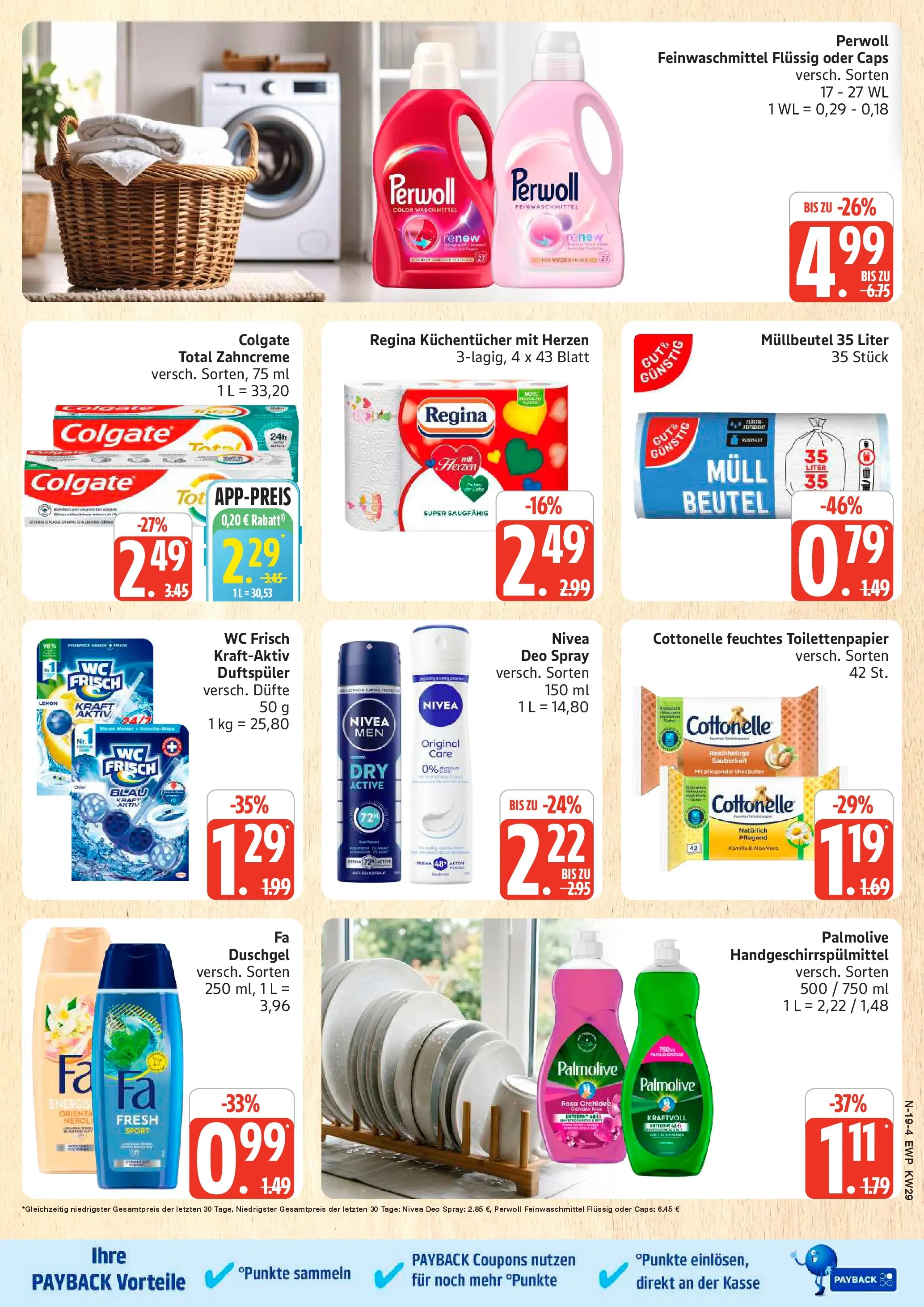 Edeka prospekt Rostock (ab 13.07.2026) » Angebote Online | Seite: 25 | Produkte: Orchidee, Perwoll, Waschmittel, Wc frisch