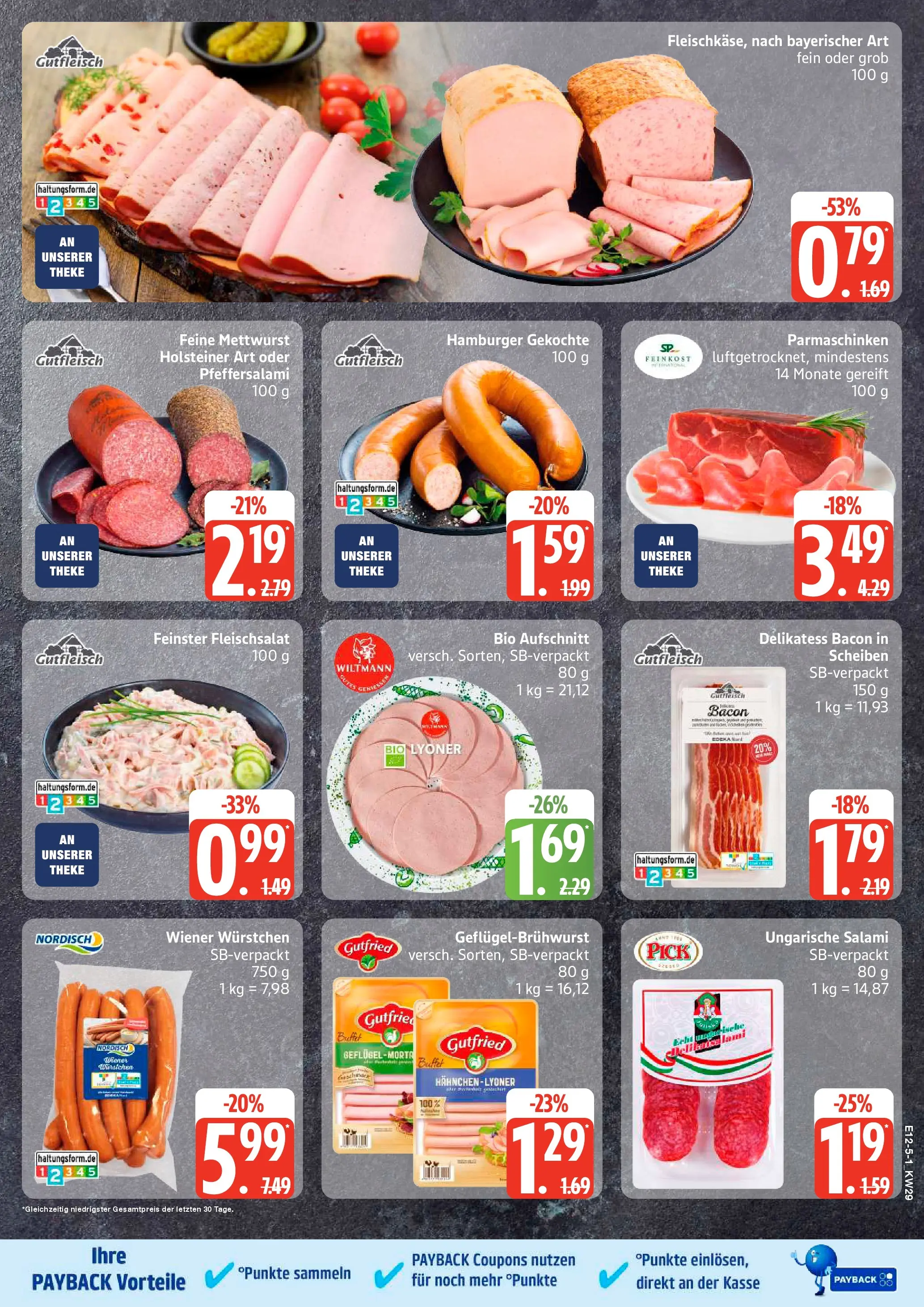 Edeka prospekt Kiel (ab 13.07.2026) » Angebote Online | Seite: 5 | Produkte: Hahnchen, Wiener wurstchen, Theke, Salami