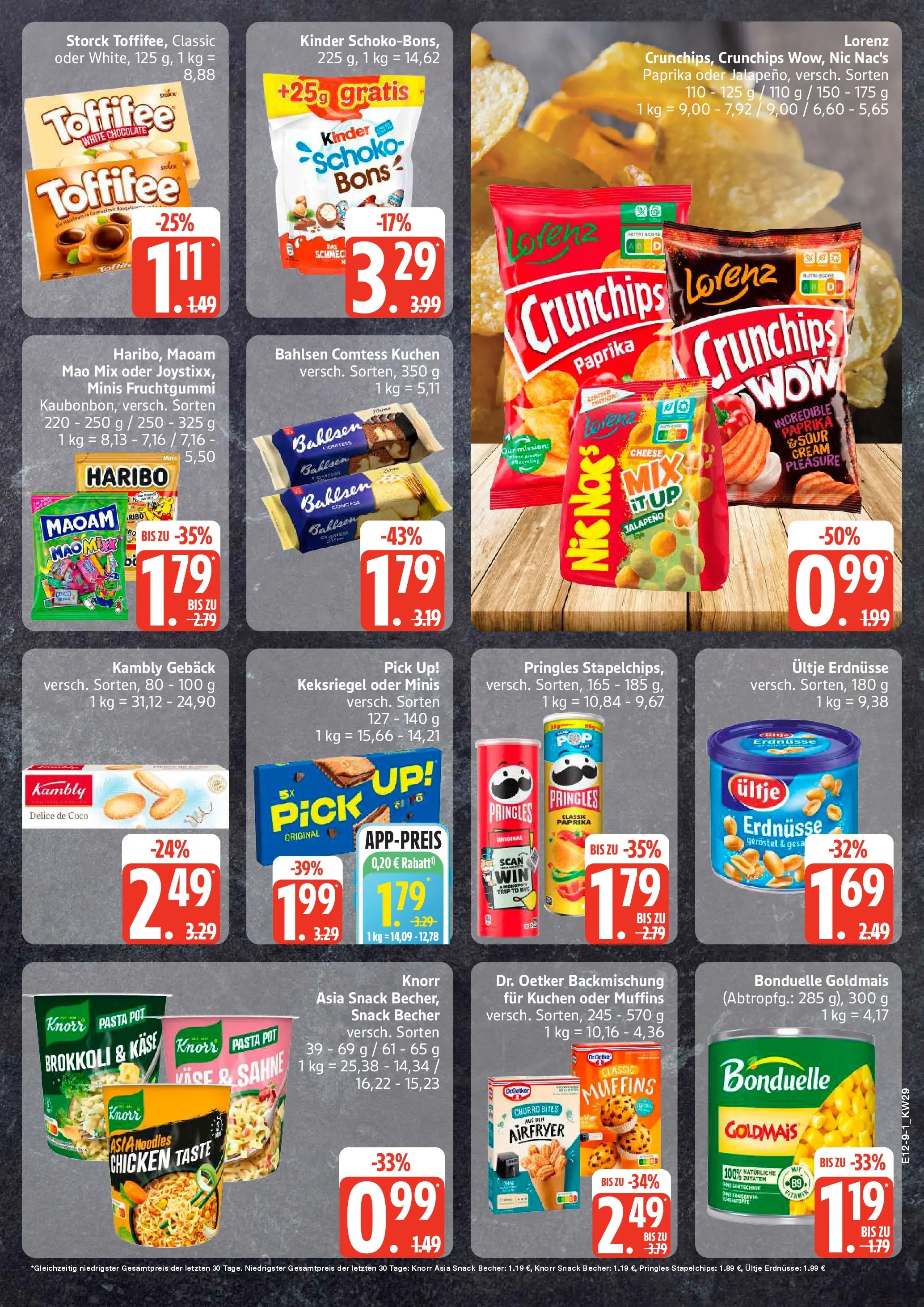 Edeka prospekt Kiel (ab 13.07.2026) » Angebote Online | Seite: 9 | Produkte: Ultje erdnusse, Knorr, Brokkoli, Kuchen