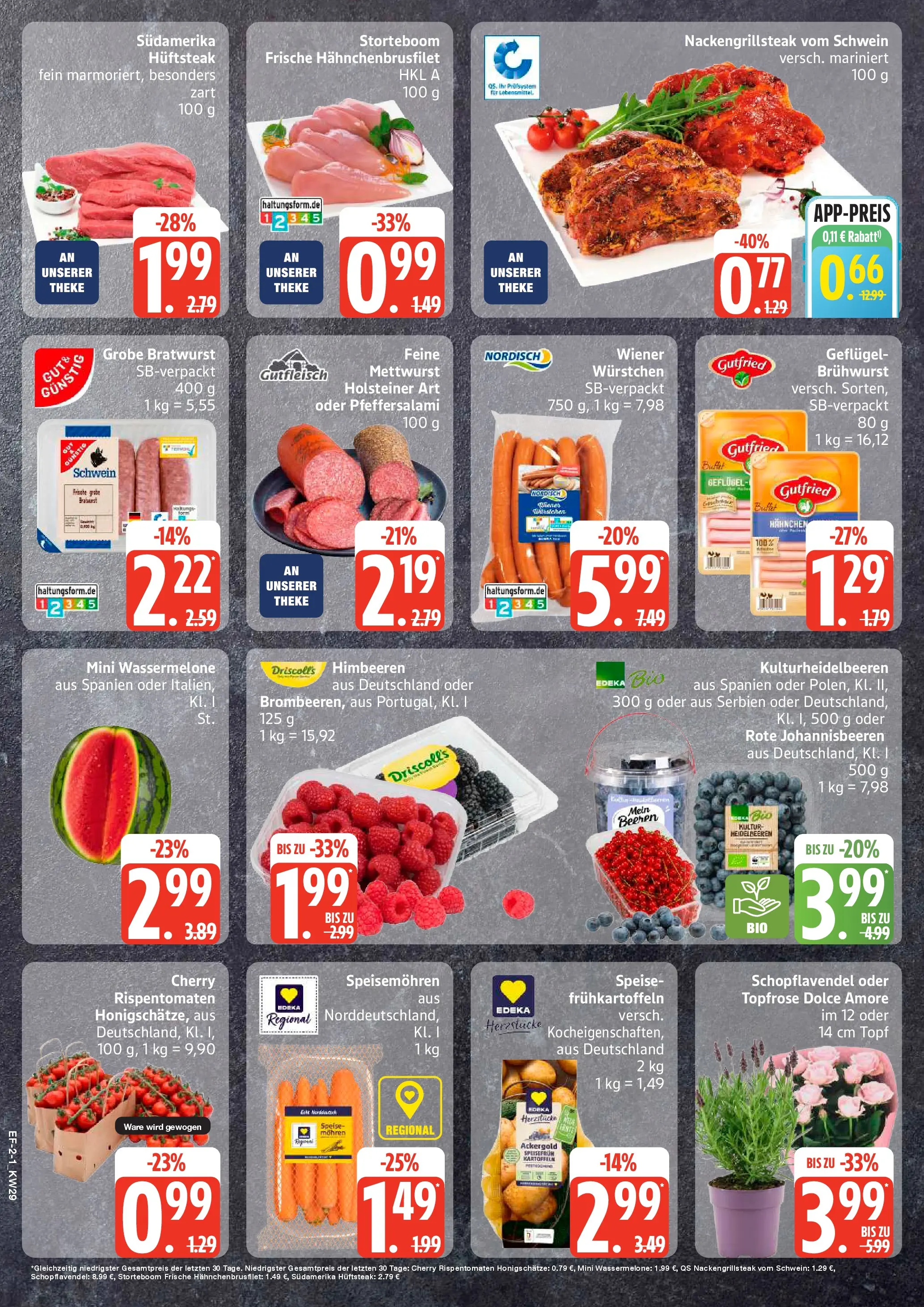 Edeka prospekt Hamburg (ab 13.07.2026) » Angebote Online | Seite: 2 | Produkte: Hahnchen, Mohren, Kartoffeln, Wassermelone