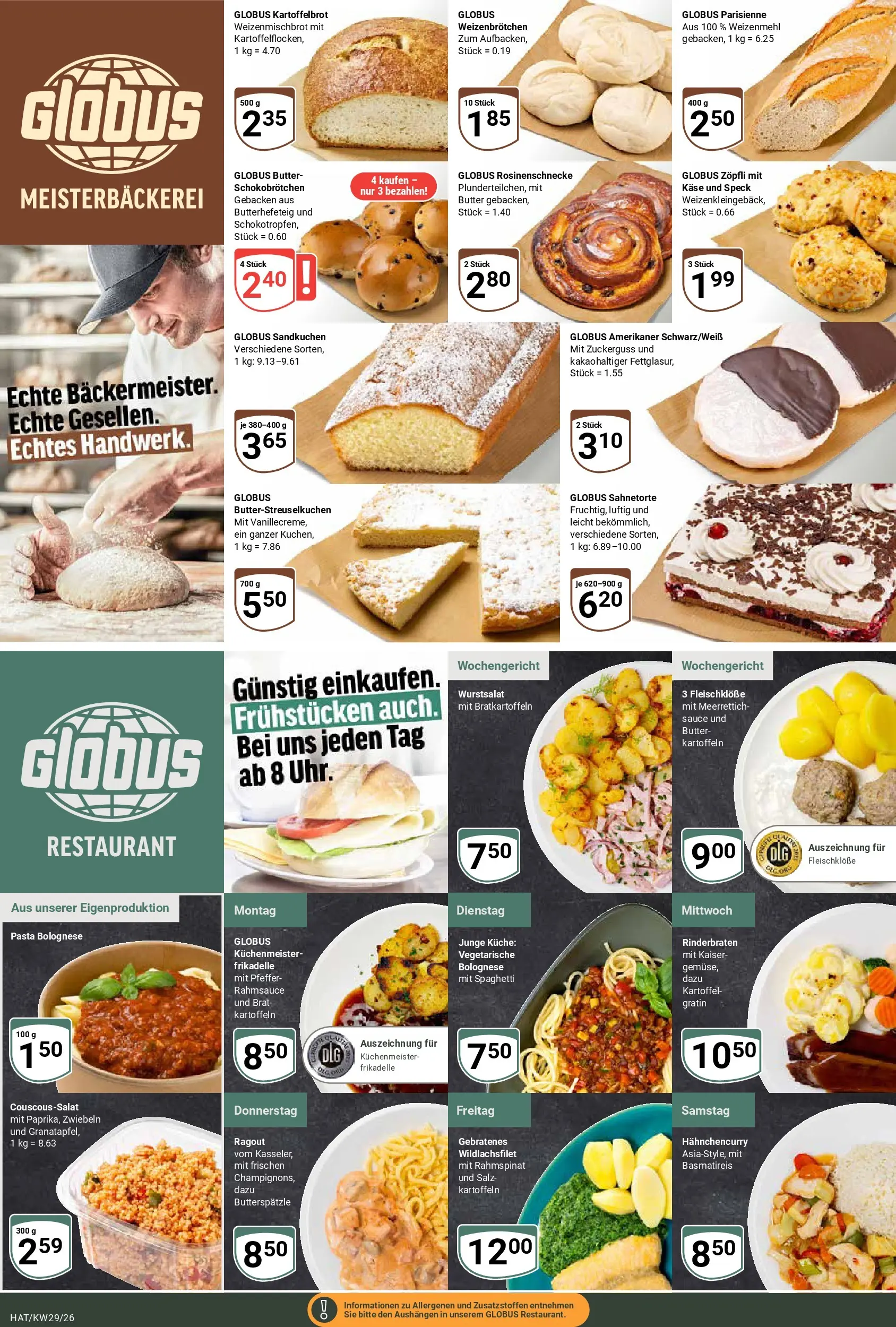 Globus Prospekt Hattersheim (ab 13.07.2026) » Angebote online | Seite: 8 | Produkte: Basmatireis, Kartoffeln, Salz, Pasta