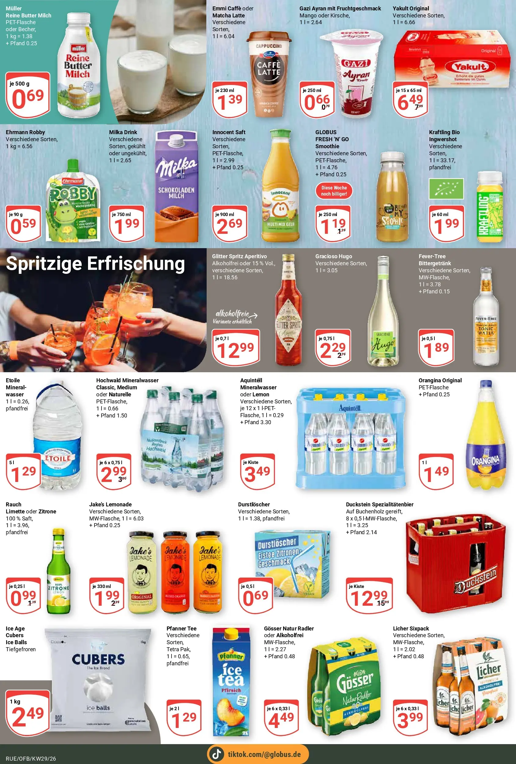 Globus Prospekt Rüsselsheim (ab 13.07.2026) » Angebote online | Seite: 6 | Produkte: Butter, Mineralwasser, Tee, Zitronen